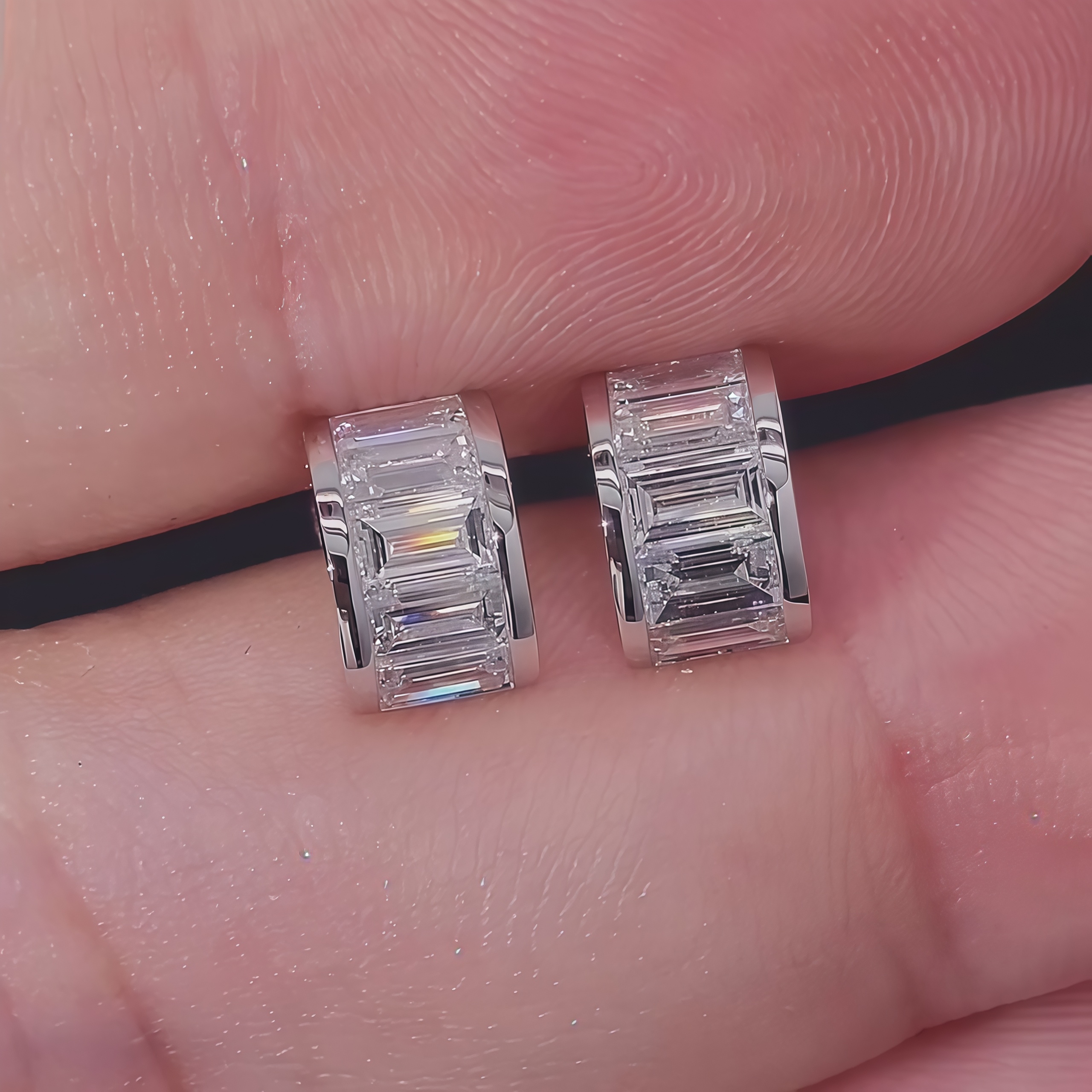 Baguette Lab-Grown Diamond Studs Earrings (1.00 Ct. Tw.)