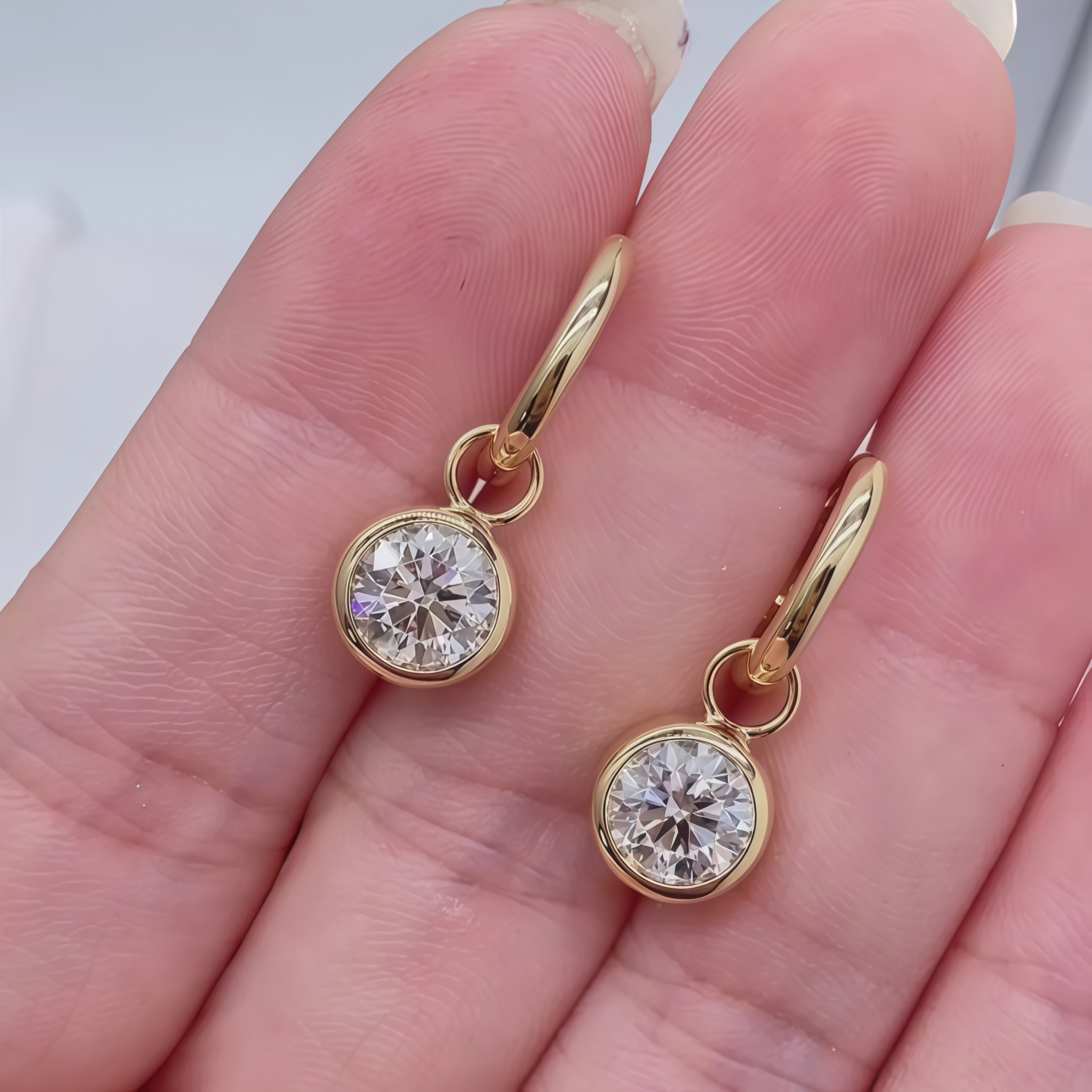 Convertible Lab Grown Diamond Hoop Earring & Pendant