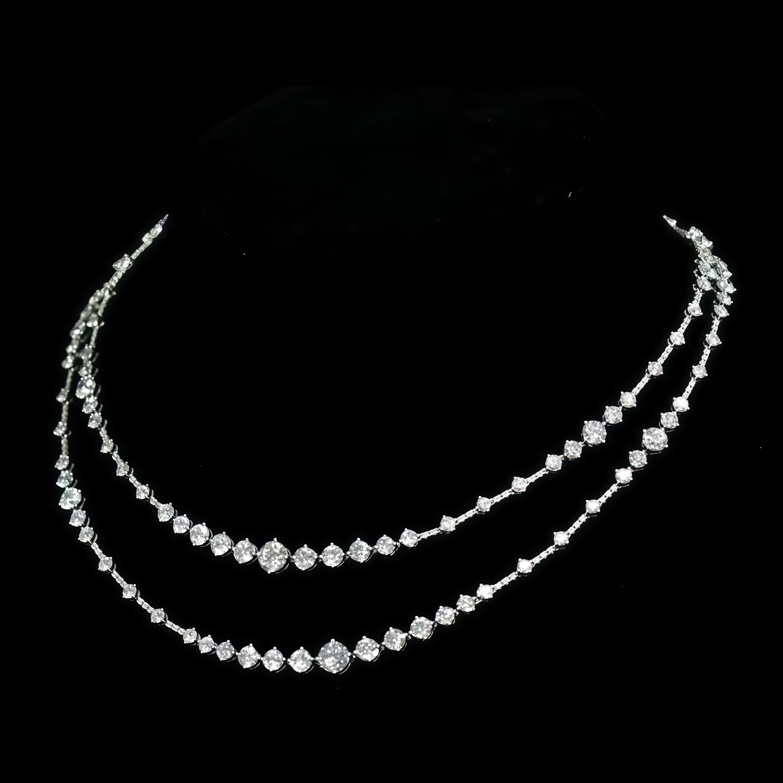 Double-Layer Lab Grown Diamond Necklace