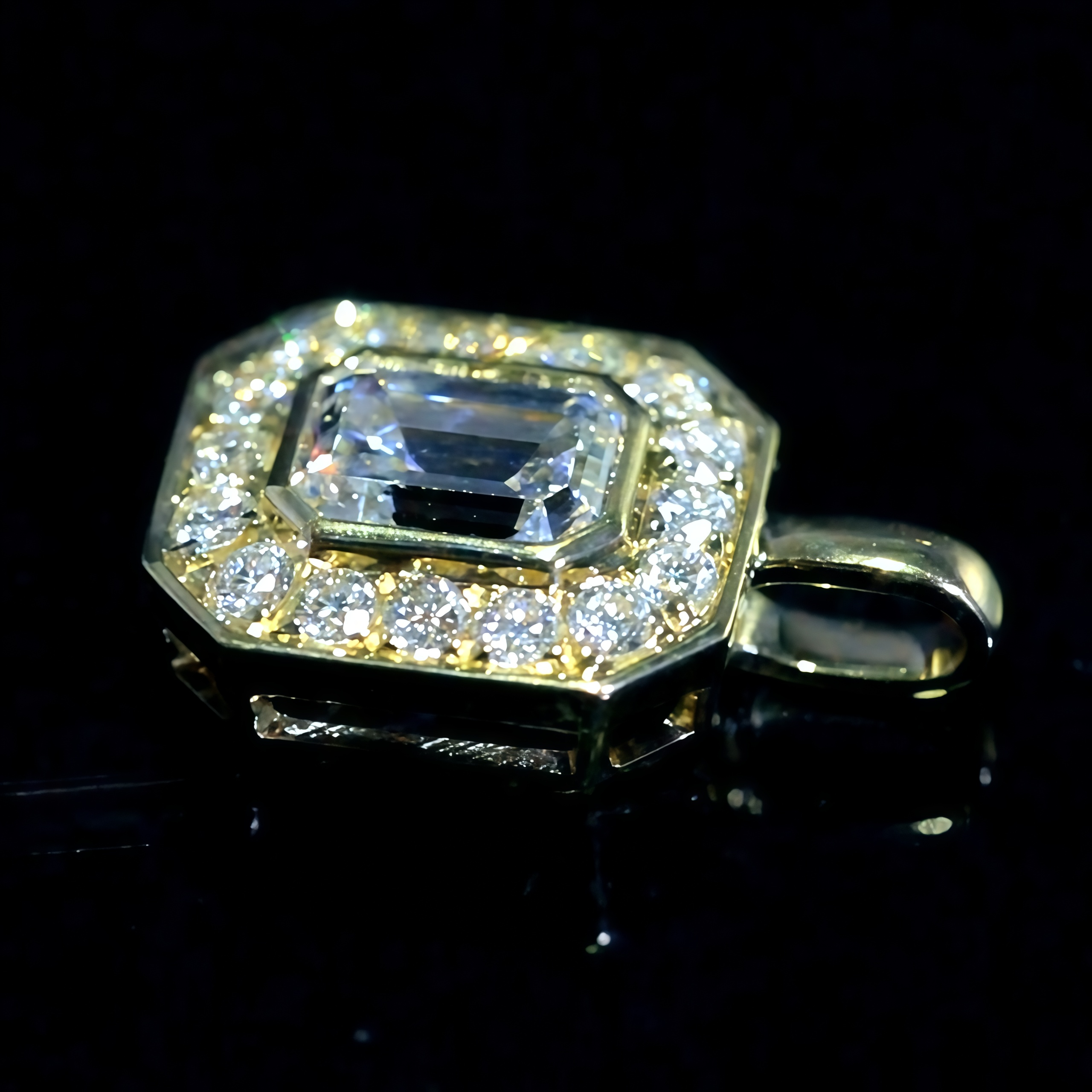 Emerald-Cut Lab Grown Diamond Pendant