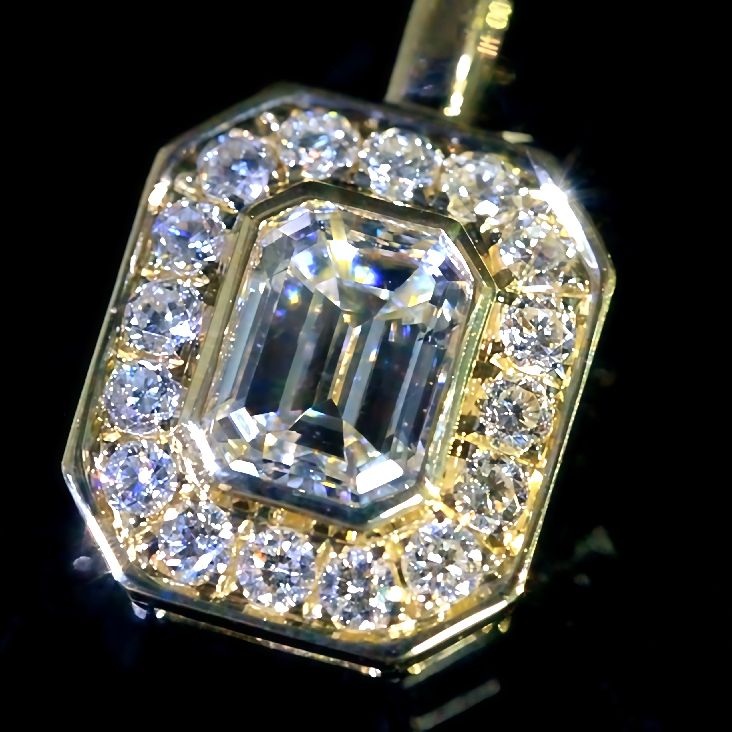 Emerald-Cut Lab Grown Diamond Pendant