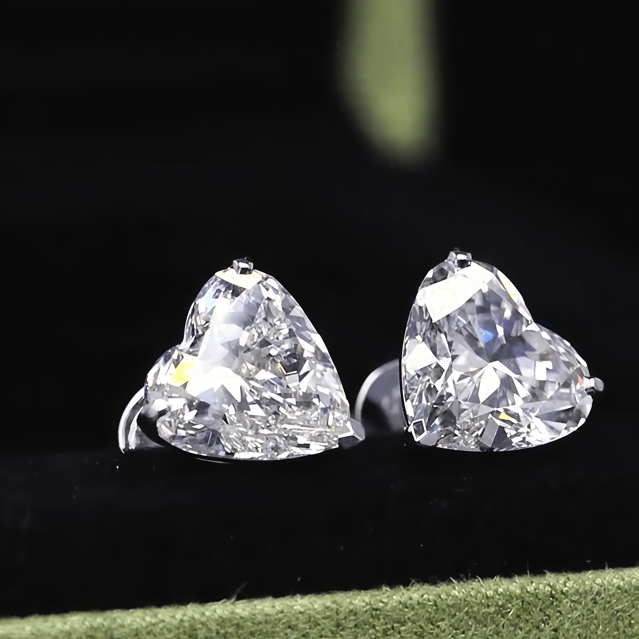 Heart Shape Lab Grown Diamond Studs Earrings(10.00 Ct. Tw.)