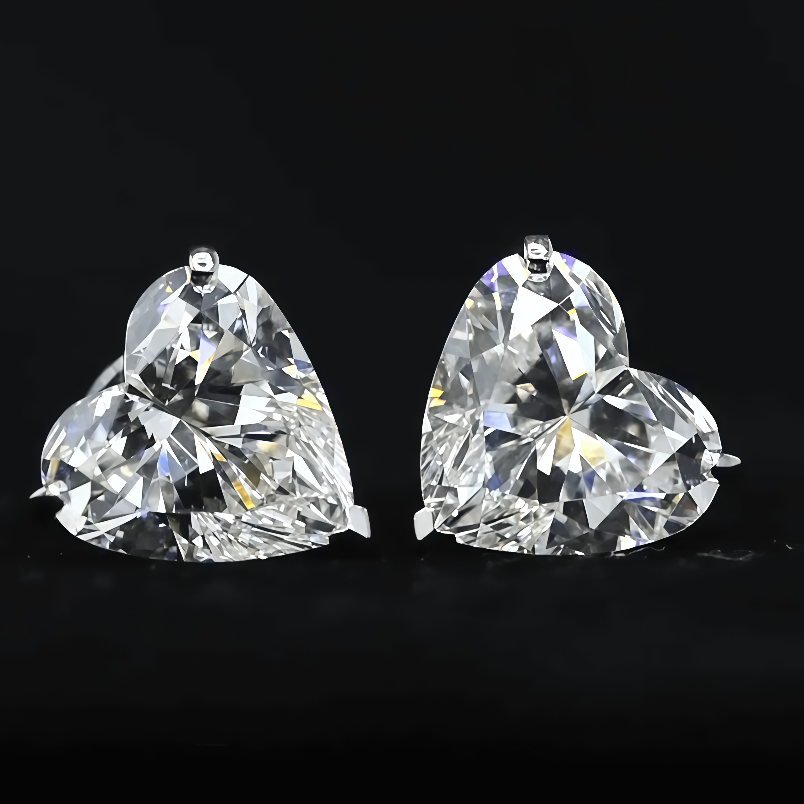 Heart Shape Lab Grown Diamond Studs Earrings(10.00 Ct. Tw.)