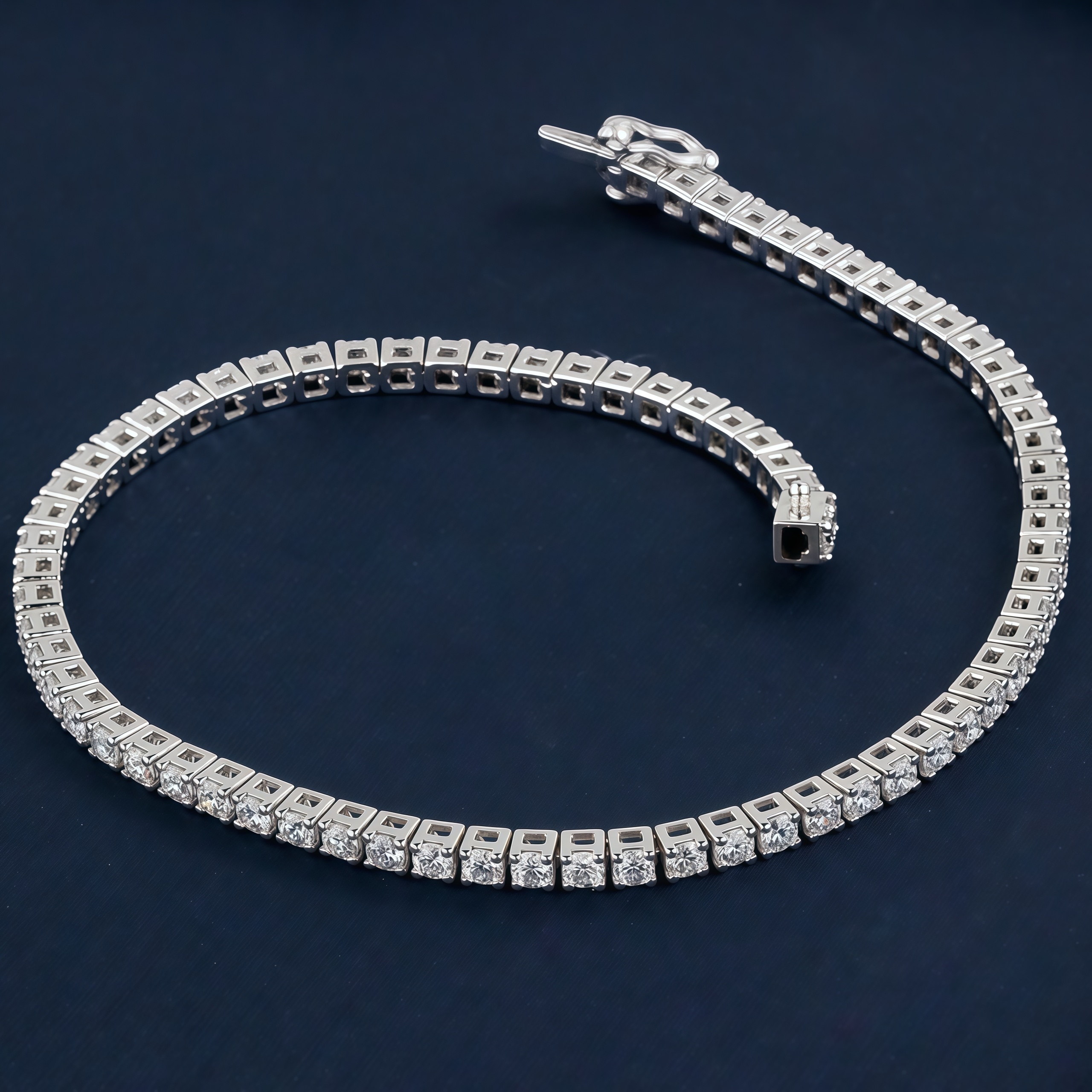 Lab Diamond Tennis Bracelet In 925 Silver(2.2 Ct. Tw.)