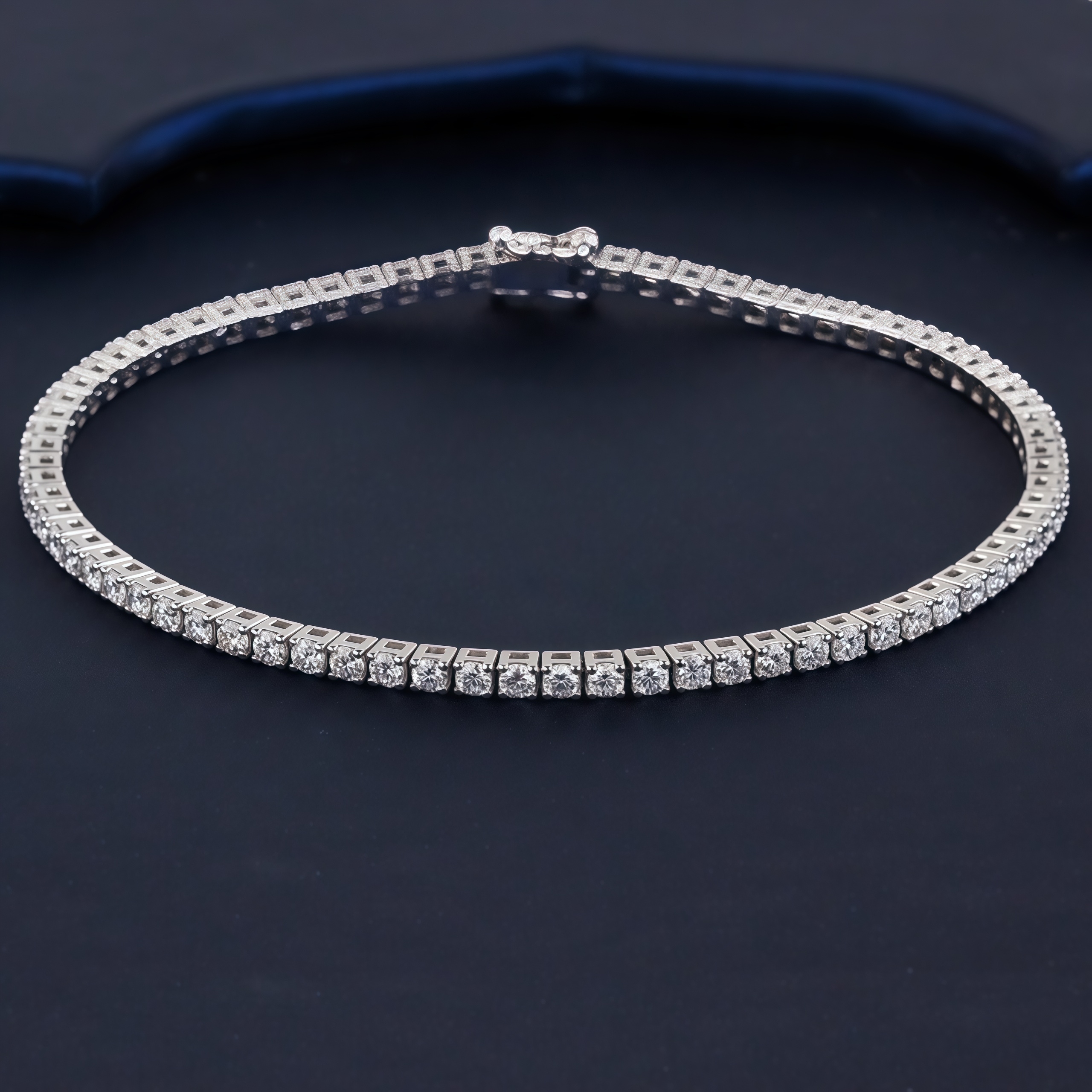 Lab Diamond Tennis Bracelet In 925 Silver(2.2 Ct. Tw.)