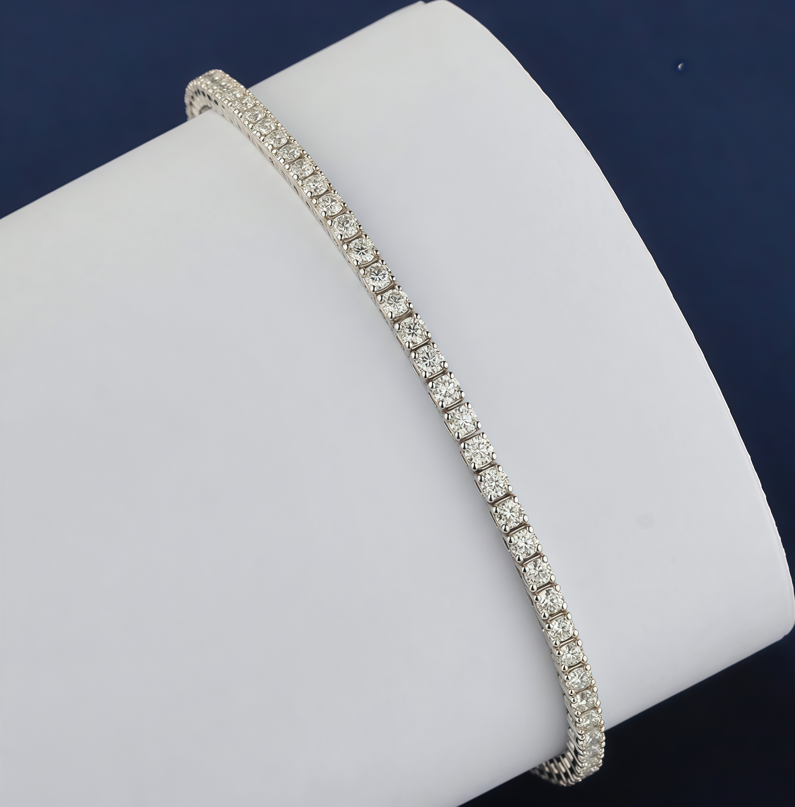 Lab Grown Diamond Tennis Bracelet In 925 Silver(2.63 Ct. Tw.)