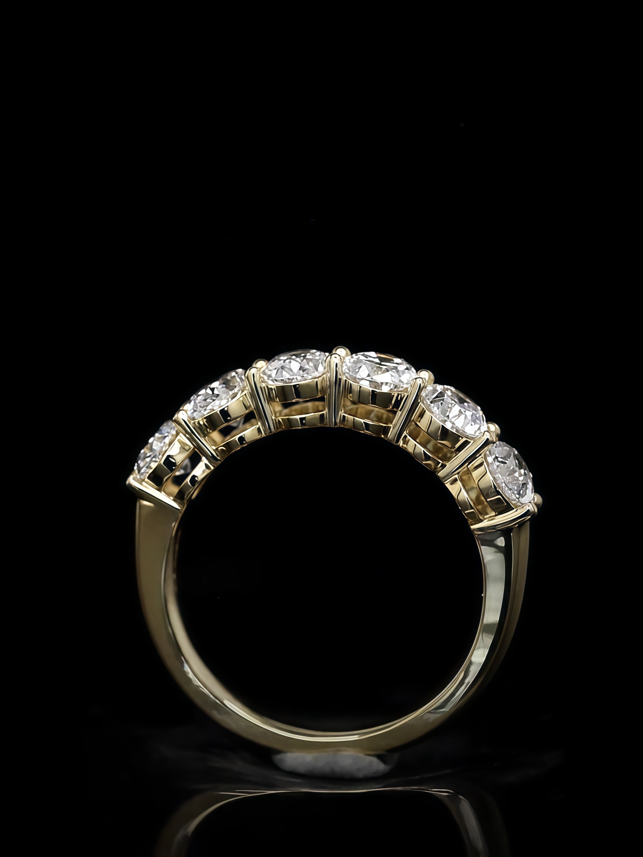 Oval Lab Grown Diamond Wedding Band (3 Ct. Tw.)