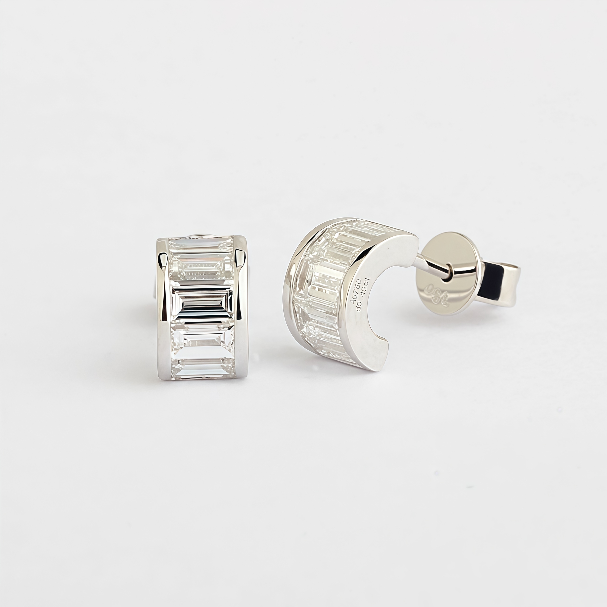 Baguette Lab-Grown Diamond Studs Earrings (1.00 Ct. Tw.)