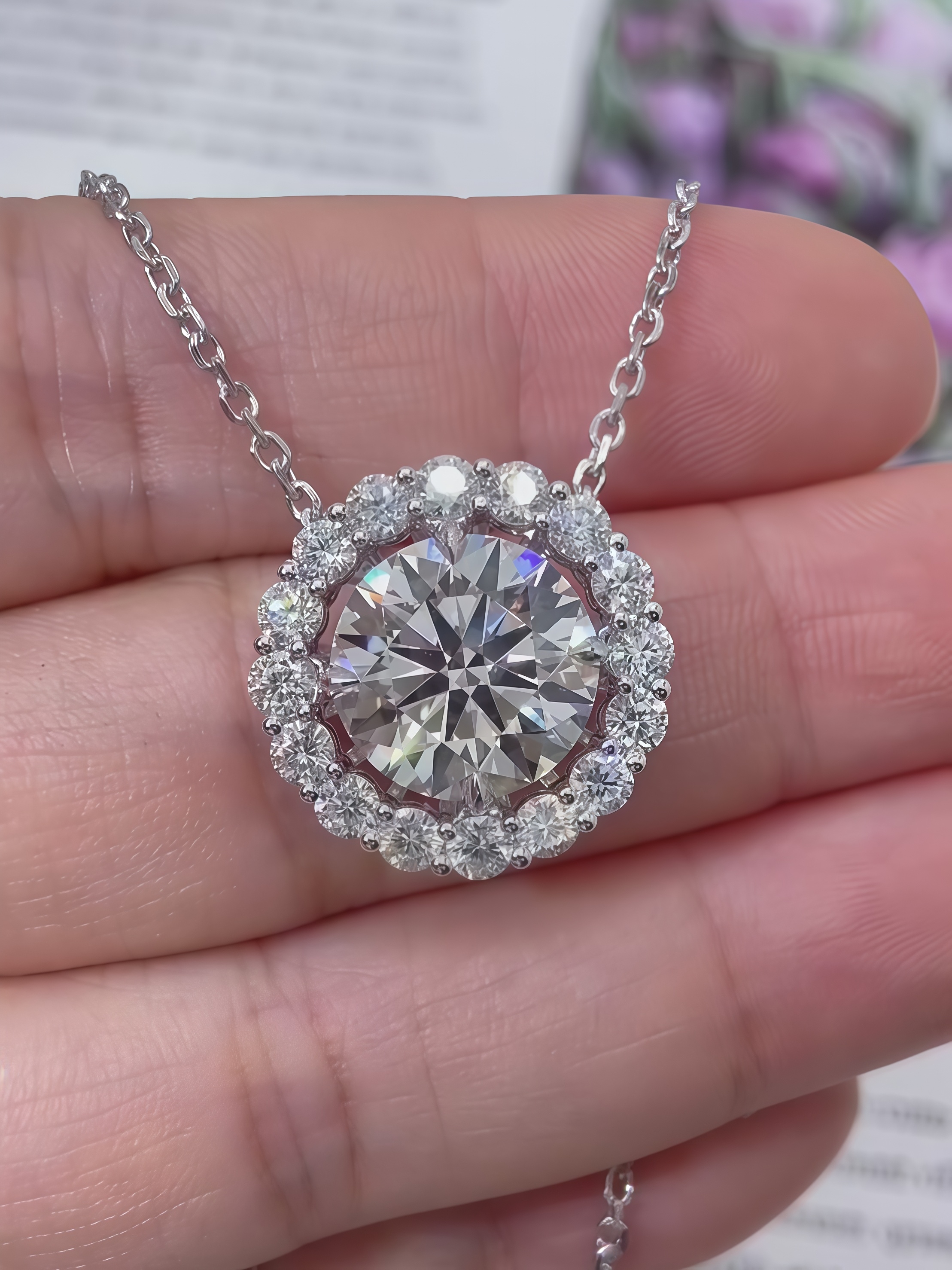 5-Carat Lab-Grown Diamond Necklace