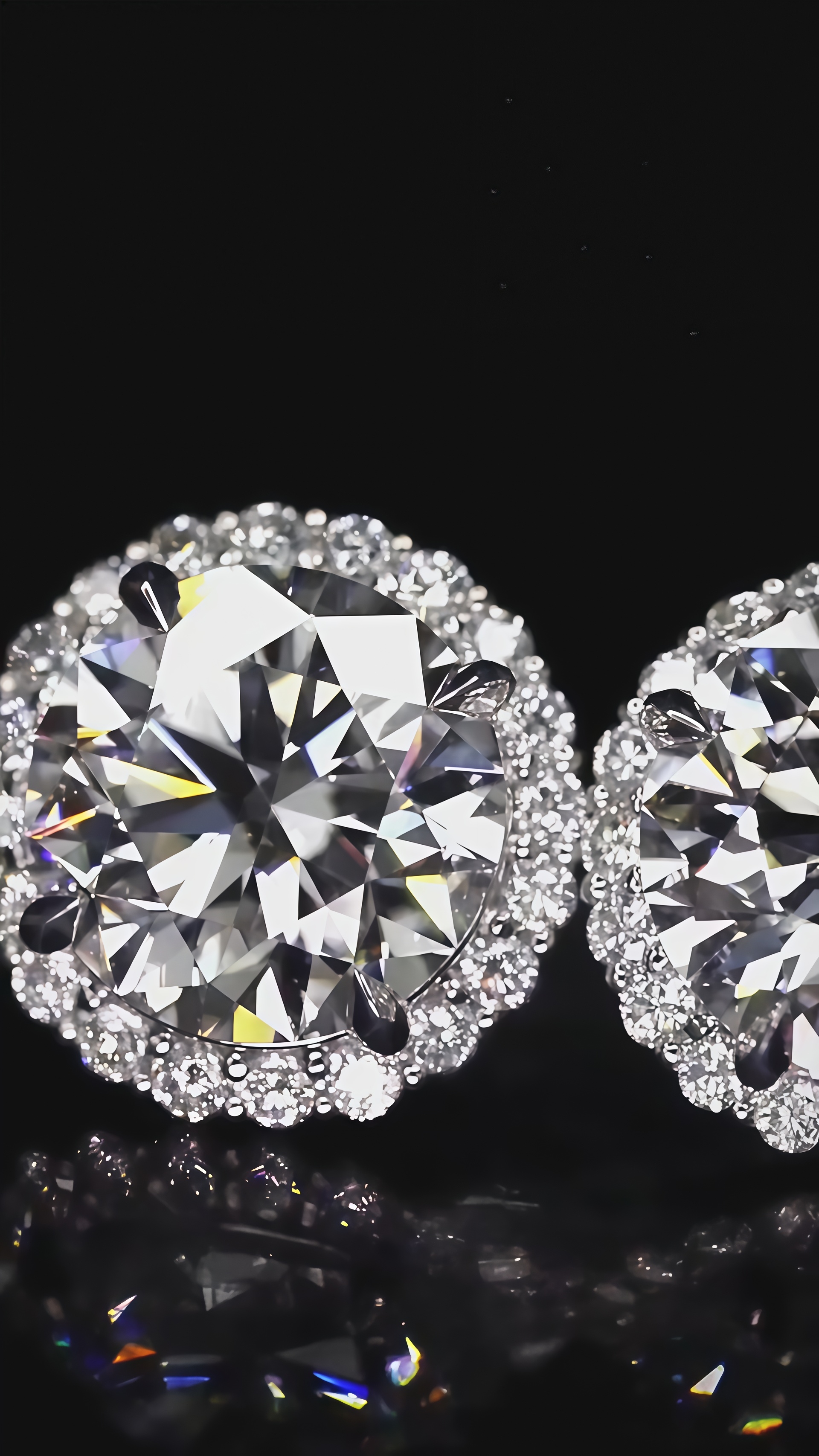 Brilliant Halo Round Lab Grown Diamond Studs Earrings (10.00 Ct. Tw.)