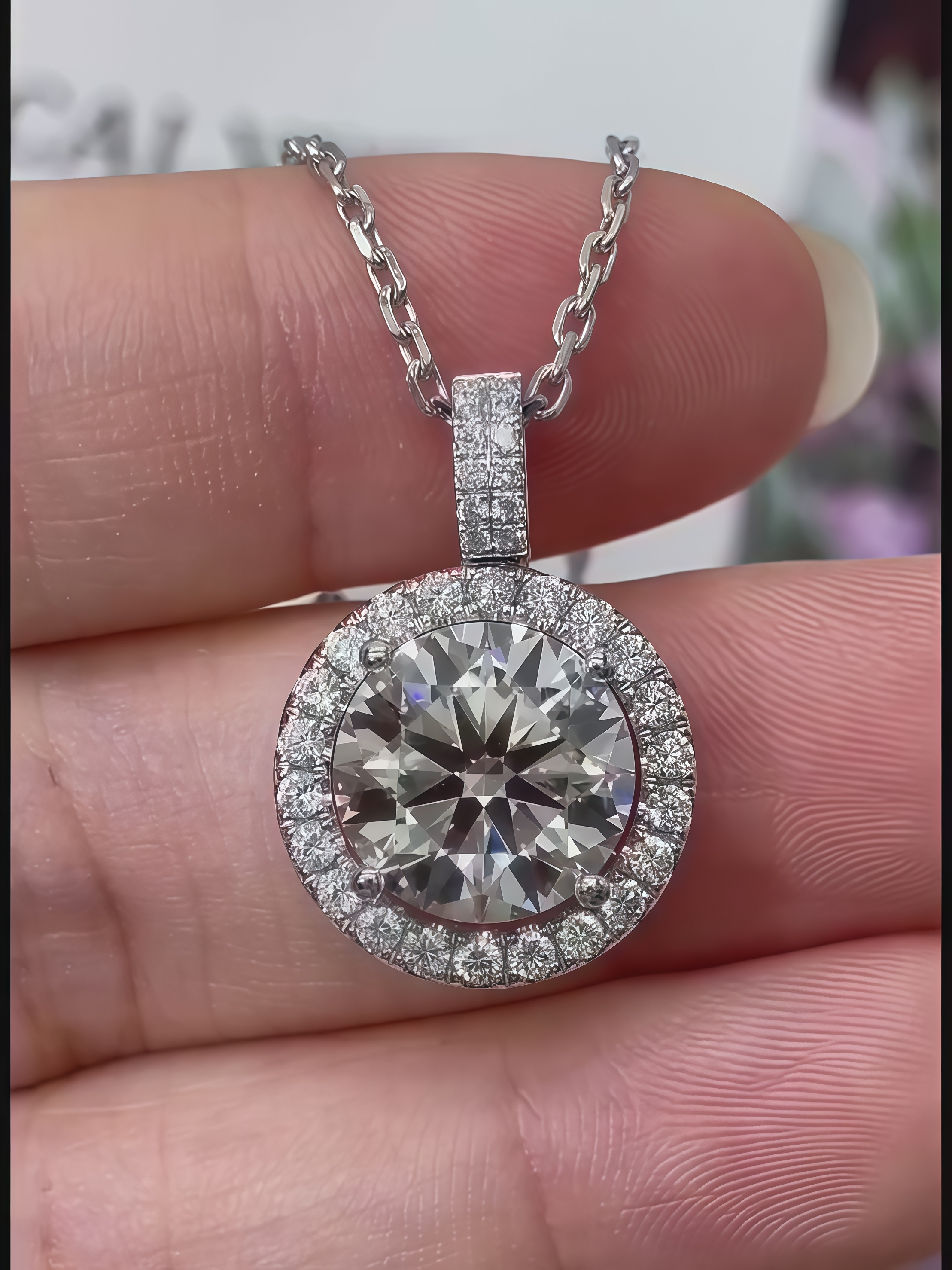 5-Carat Lab-Grown Diamond Necklace