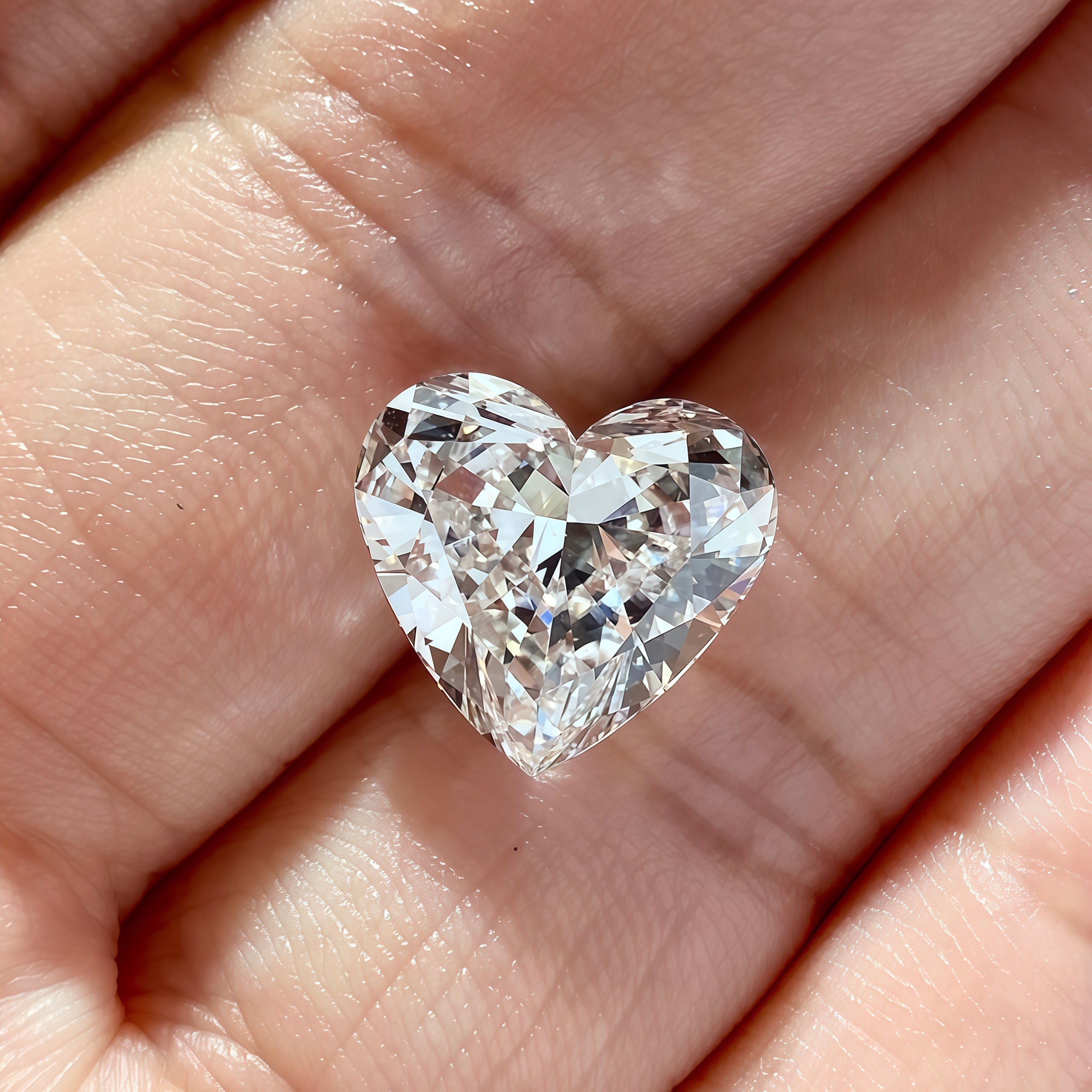 Lab-Grown 5.12 Carat E-VS1 Heart Diamond