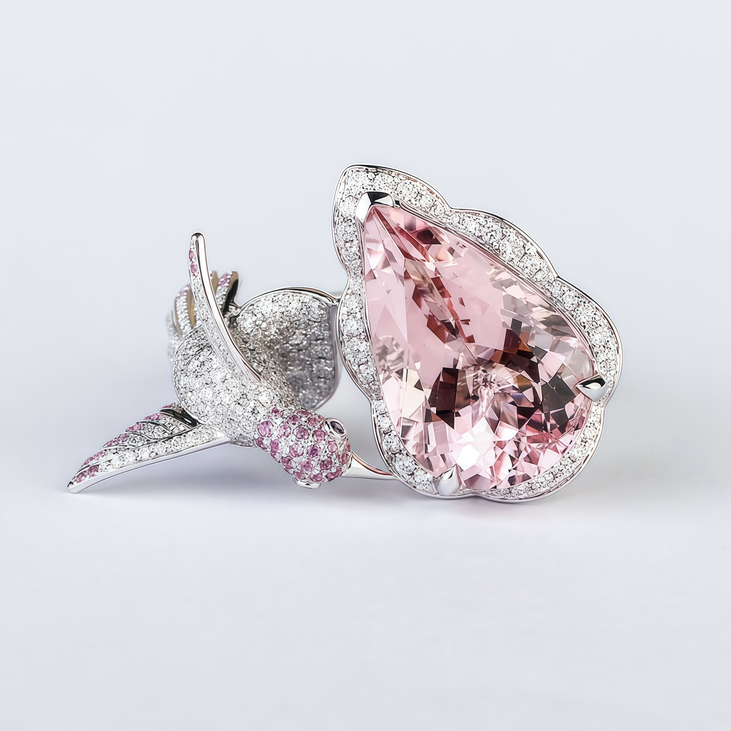 Floral Bird Cocktail Ring - 14K Gold Jewelry