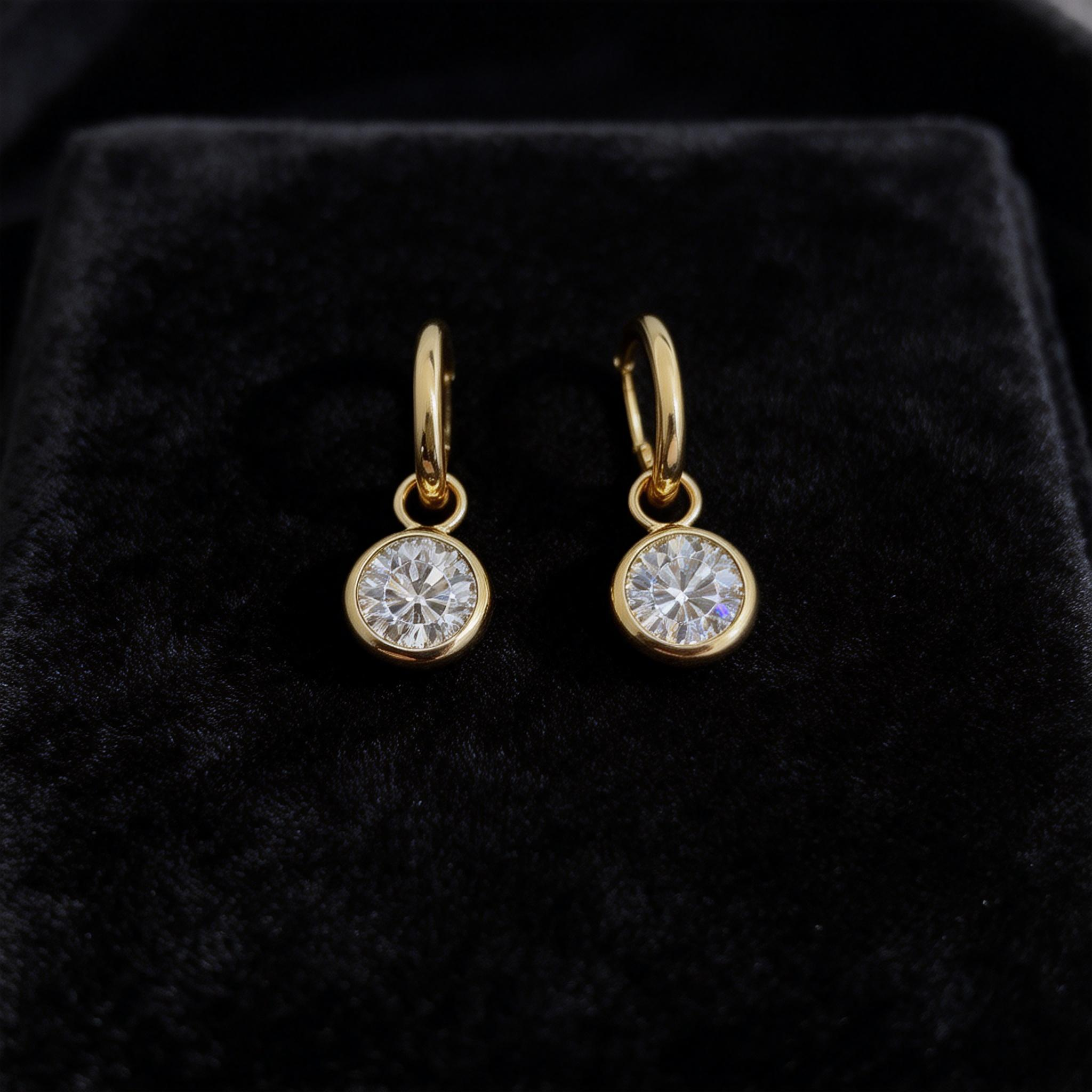 Convertible Lab Grown Diamond Hoop Earring & Pendant