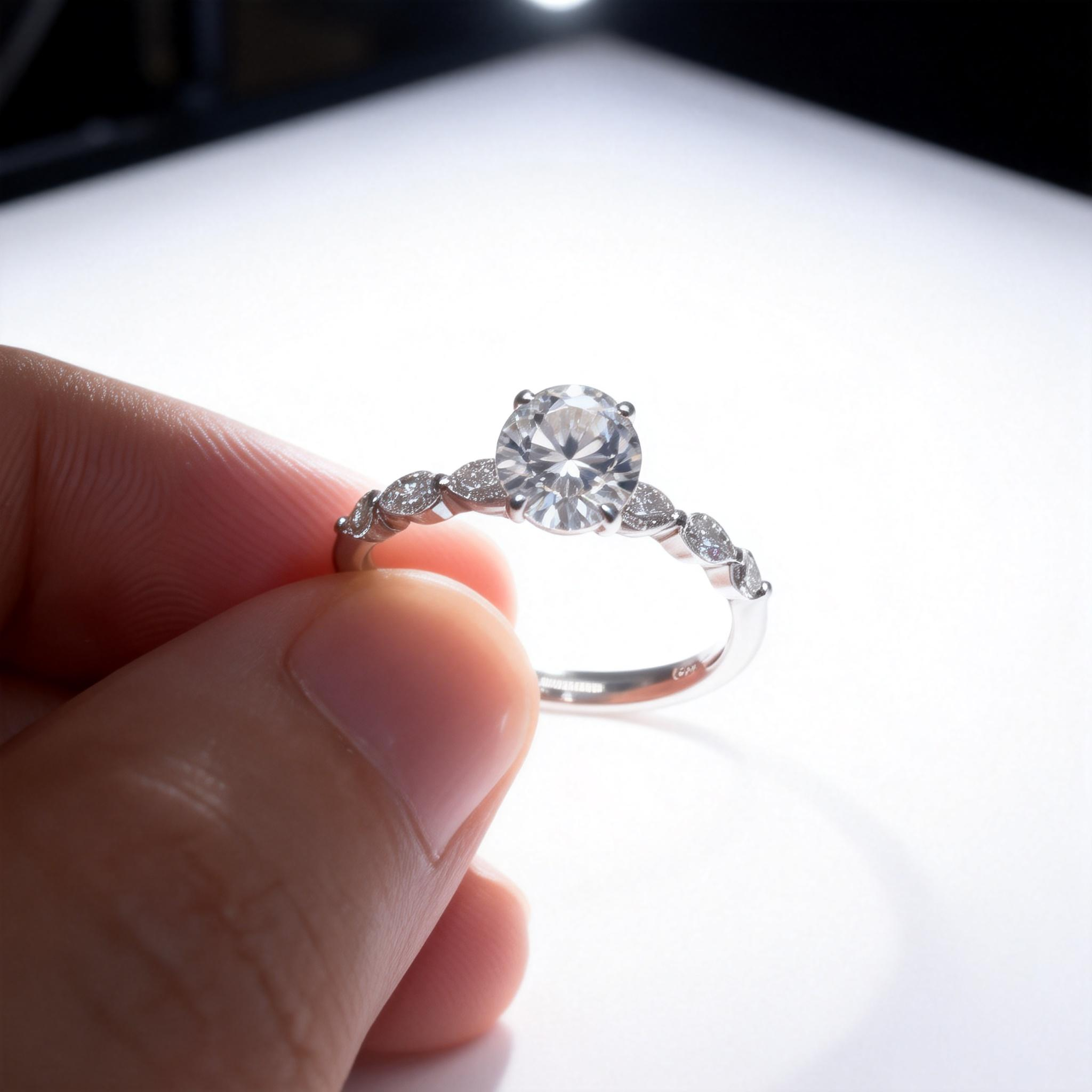 1 CT Oval Diamond Ring Lab Grown Diamond Engagement Ring