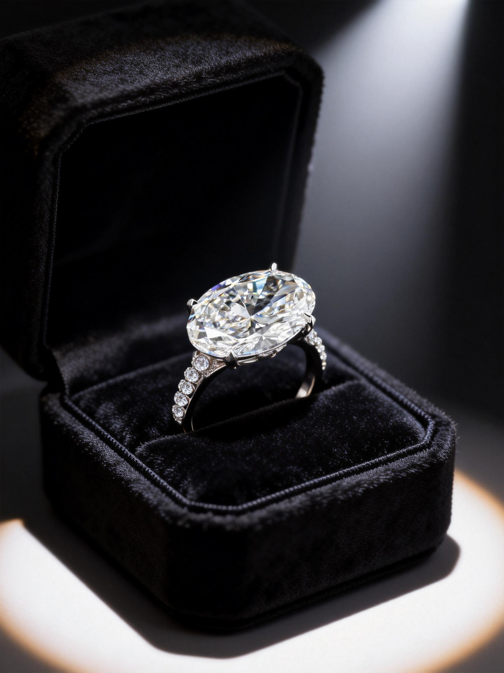 8 carat Pear Cut Lab Diamond Three Stone Ring