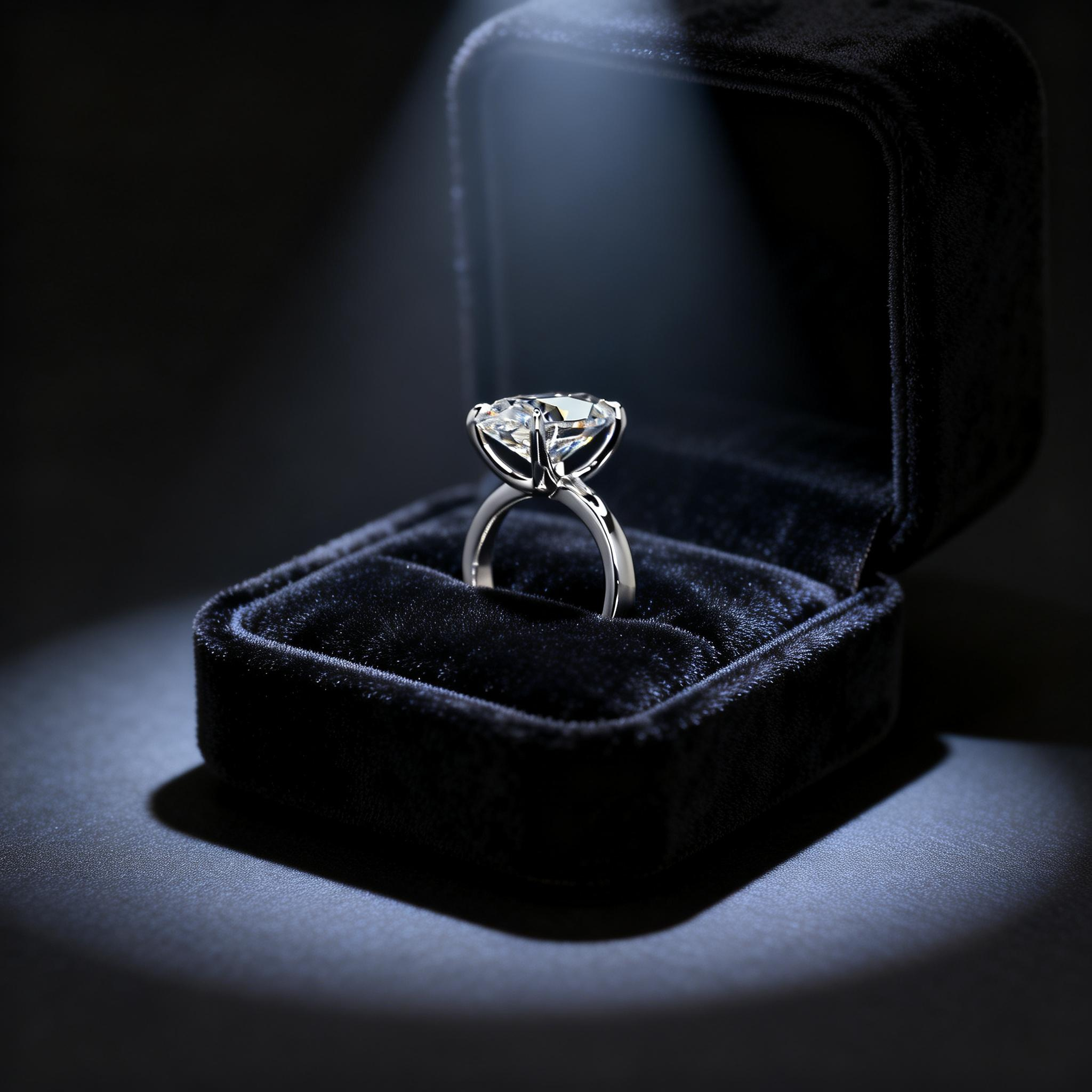 5 Carat Oval Cut Lab Grown Diamond Solitaire Engagement Ring