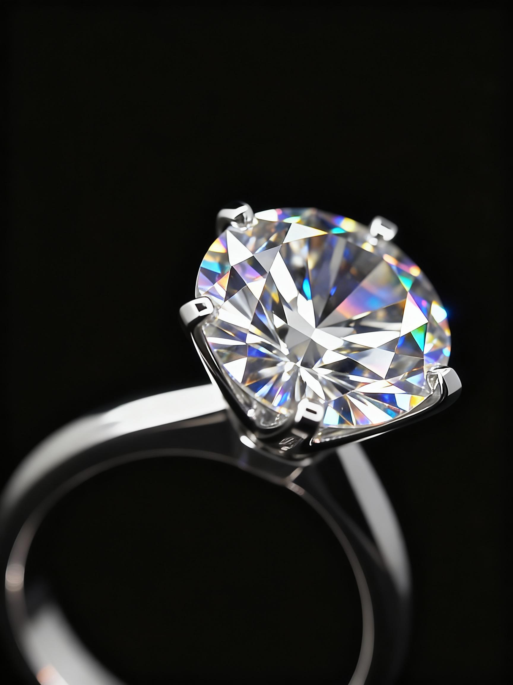 13.14 Carat Round Lab Grown Diamond Solitaire Engagement Ring