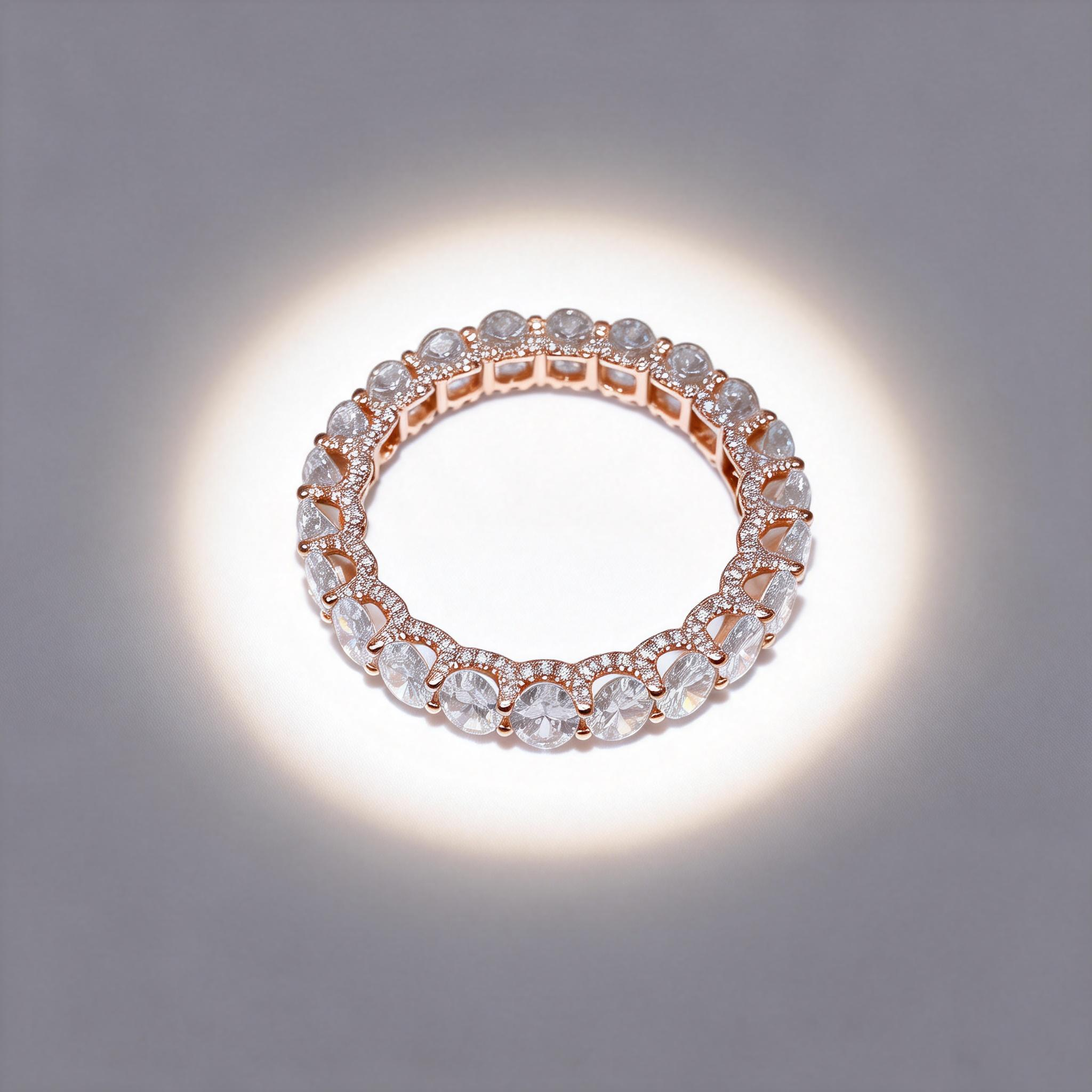 4 CTW 21 Stones Oval Lab-Grown Diamond Band Ring