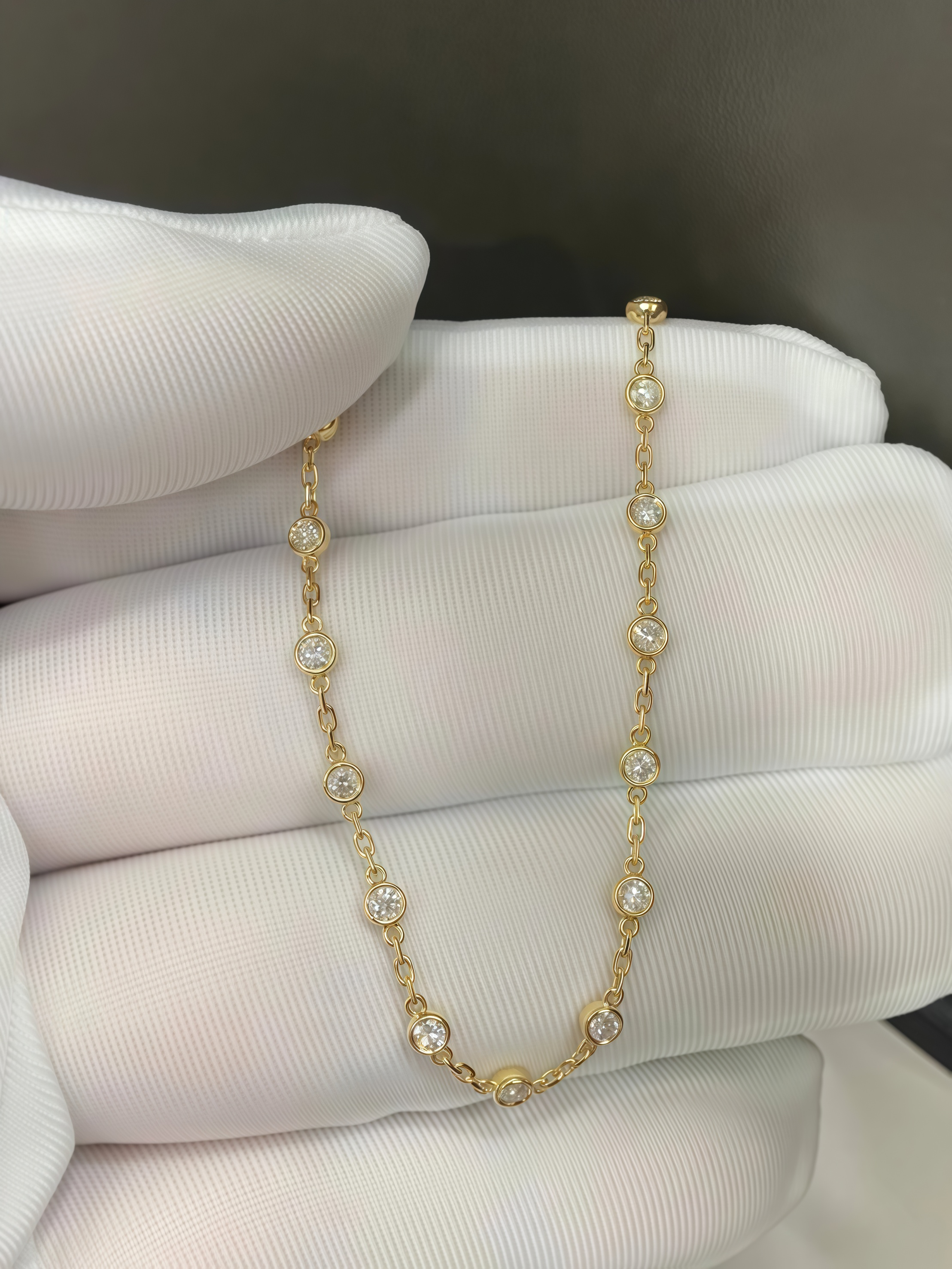 Each 0.04ct Bezel Lab Grown Diamond Bracelet