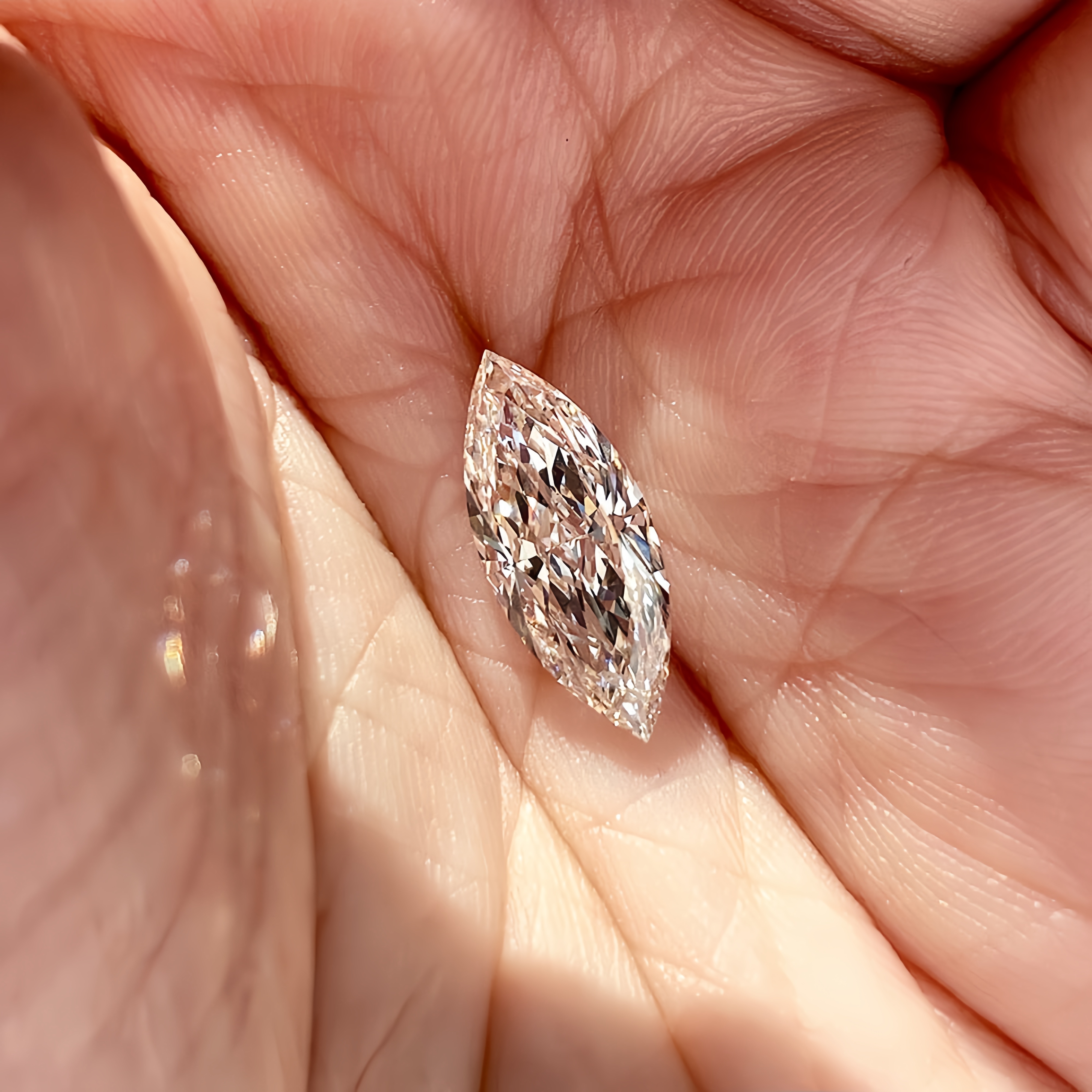 Lab-Grown 2.21 Carat H-VS2 Marquise Diamond