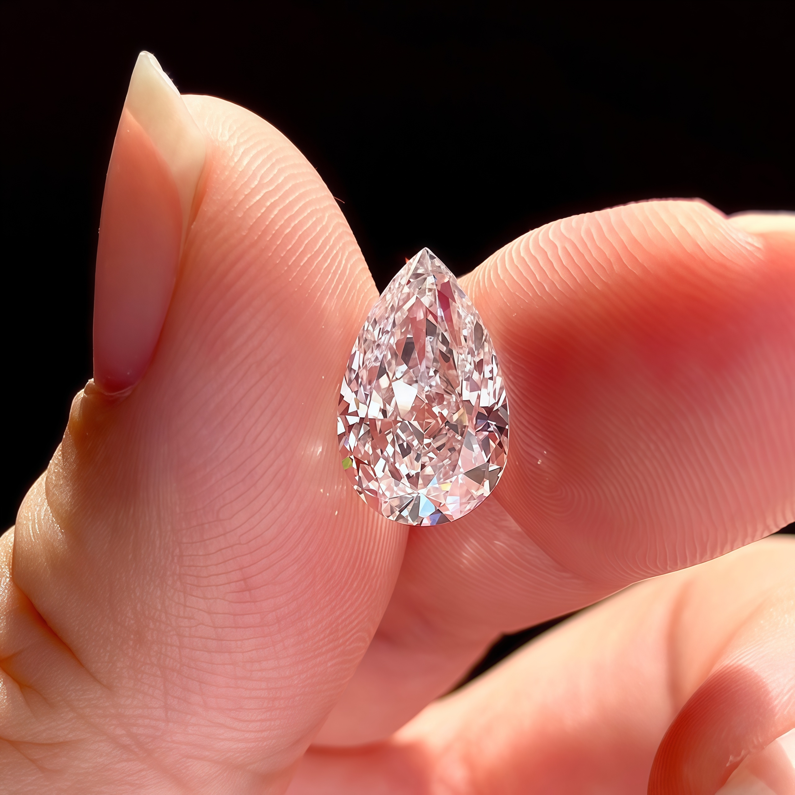 Lab-Grown 3.15 Carat E-VS1 Pear Diamond