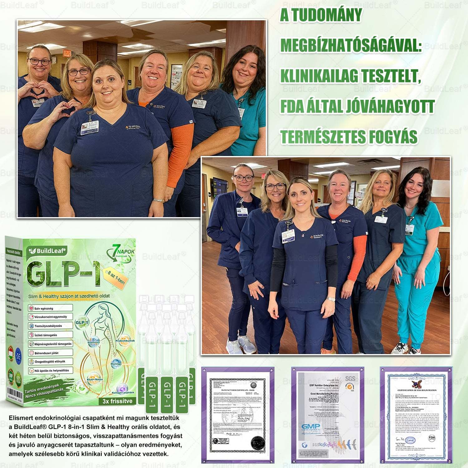 ✔️Hivatalos Bolt | BuildLeaf® GLP-1 8-az-1 Slim & Egészséges Oldat (Napi 1 adag · Eredmény 7 nap alatt),Segíti a fogyást, védi a szívet, szabályozza a cukorszintet, javítja az emésztést és az ízületeket — miközben feszesíti a bőrt és növeli az energiát.