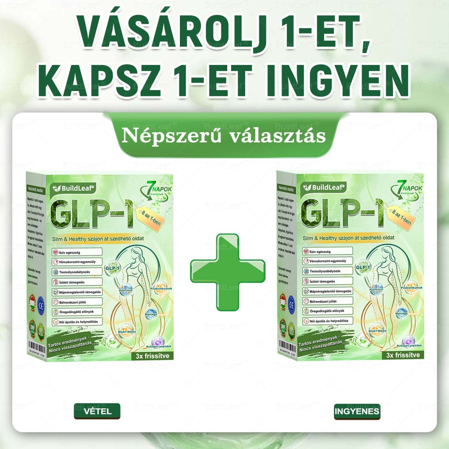 ✔️Hivatalos Bolt | BuildLeaf® GLP-1 8-az-1 Slim & Egészséges Oldat (Napi 1 adag · Eredmény 7 nap alatt),Segíti a fogyást, védi a szívet, szabályozza a cukorszintet, javítja az emésztést és az ízületeket — miközben feszesíti a bőrt és növeli az energiát.