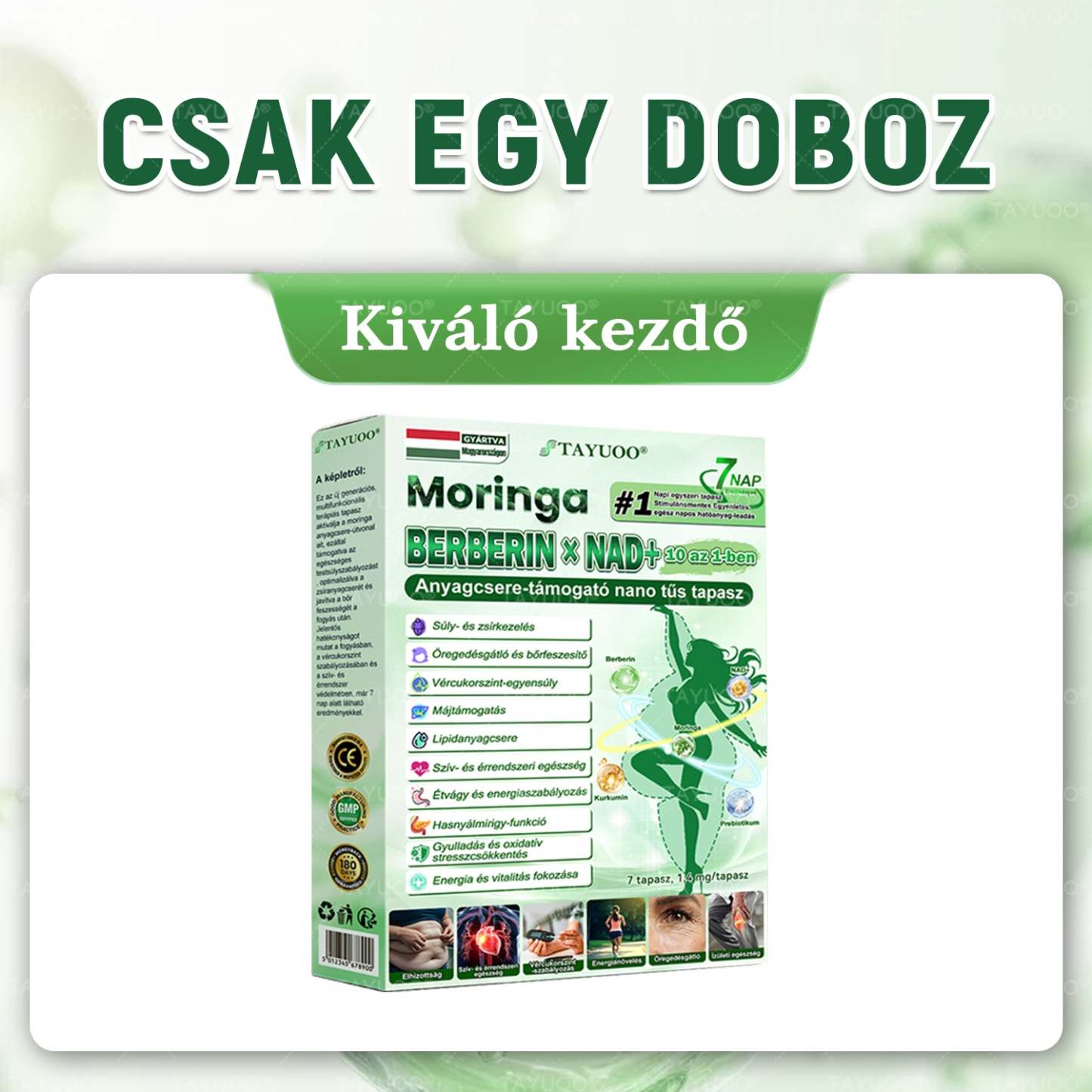 ✨✨🇭🇺 Hivatalos bolt | 💫 TAYUOO® Moringa · Berberin × NAD+ 10 az 1-ben Fejlett Nano Mikrotűs Tapasz (naponta csak egyszer, látható változás 7 nap alatt) ✅ elhízás, megereszkedett bőr, cukorbetegség, alvási apnoe, ízületi panaszok és még sok más esetén