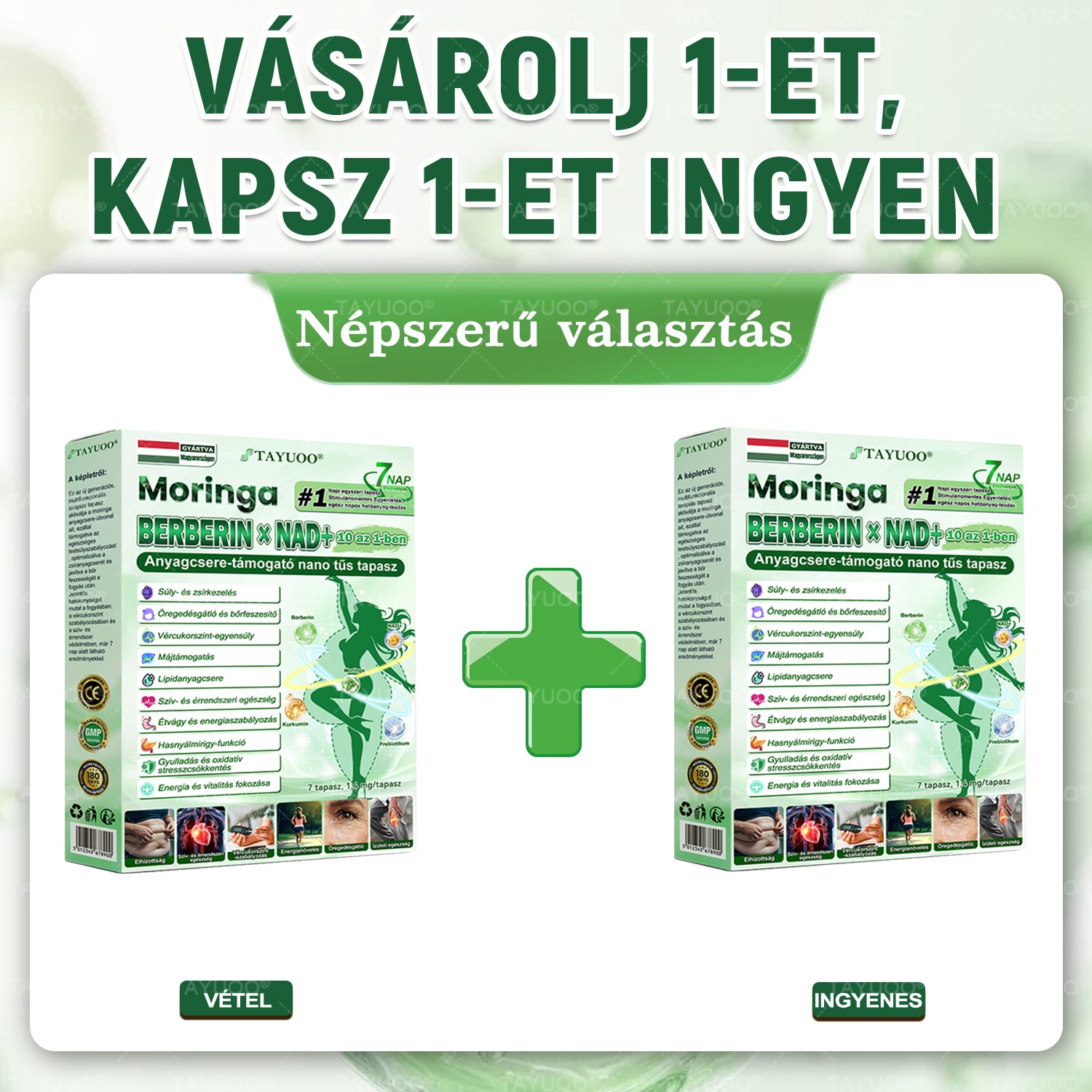 ✨✨🇭🇺 Hivatalos bolt | 💫 TAYUOO® Moringa · Berberin × NAD+ 10 az 1-ben Fejlett Nano Mikrotűs Tapasz (naponta csak egyszer, látható változás 7 nap alatt) ✅ elhízás, megereszkedett bőr, cukorbetegség, alvási apnoe, ízületi panaszok és még sok más esetén