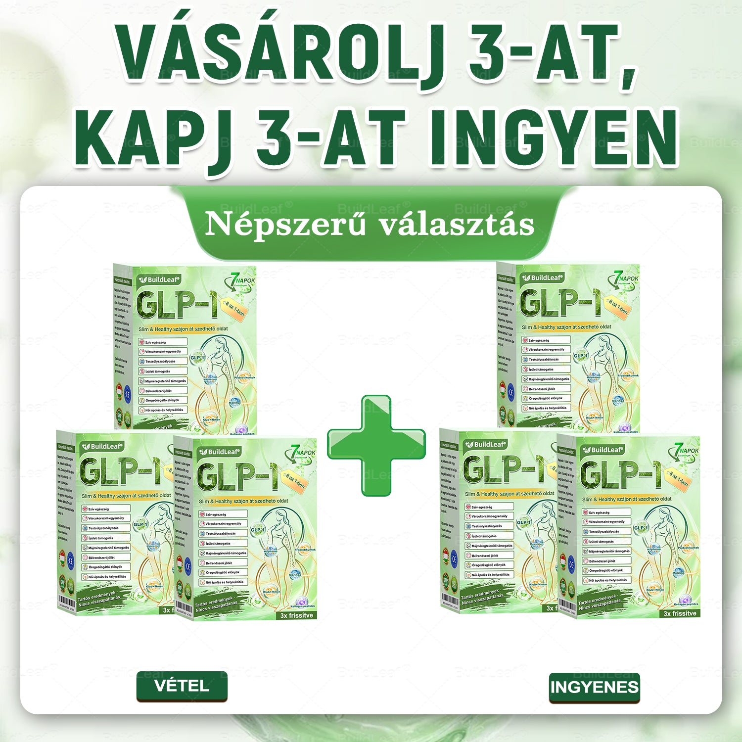 ✔️Hivatalos Bolt | BuildLeaf® GLP-1 8-az-1 Slim & Egészséges Oldat (Napi 1 adag · Eredmény 7 nap alatt),Segíti a fogyást, védi a szívet, szabályozza a cukorszintet, javítja az emésztést és az ízületeket — miközben feszesíti a bőrt és növeli az energiát.