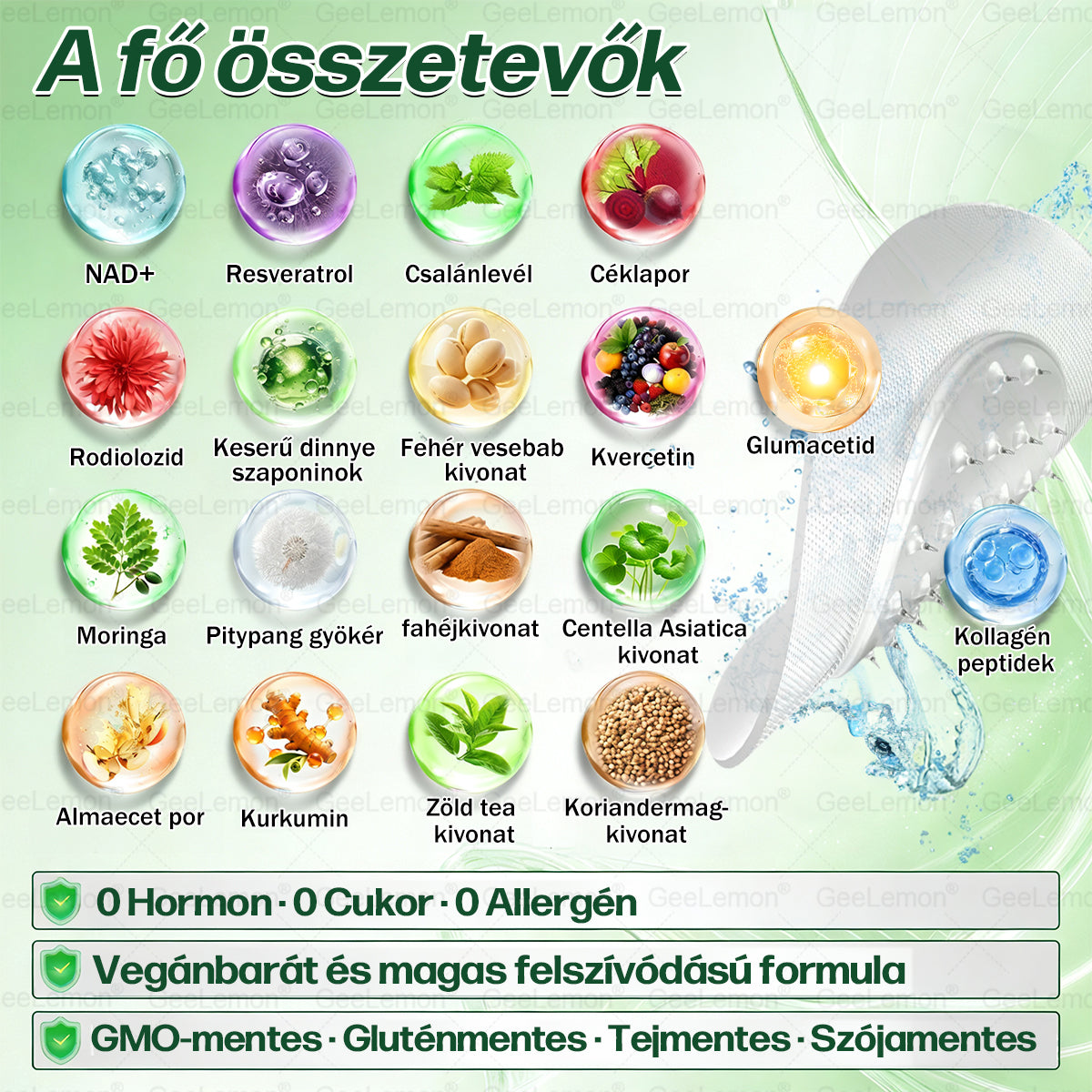 ✨Moringa · Berberine × NAD+ 10-in-1 Advanced Nano GeeLemon® Glumasetide 8az 1-ben Karcsú és EgészségesNano Mikrotűs Tapasz (Napi 1alkalom – látható változásakár 7 nap alatt) ✅ Elhízásra,bőrfeszesítésre,cukorbetegségre, alvásiapnoéra, ízületekre stb HU