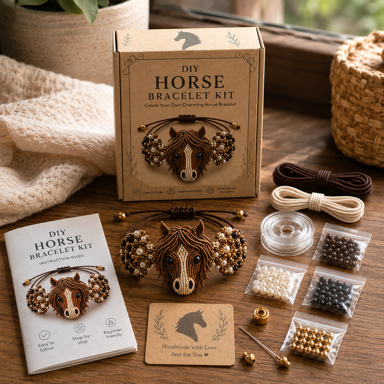 🐙 DIY Beaded Animal Bracelet Kit | 15 Cute Styles
