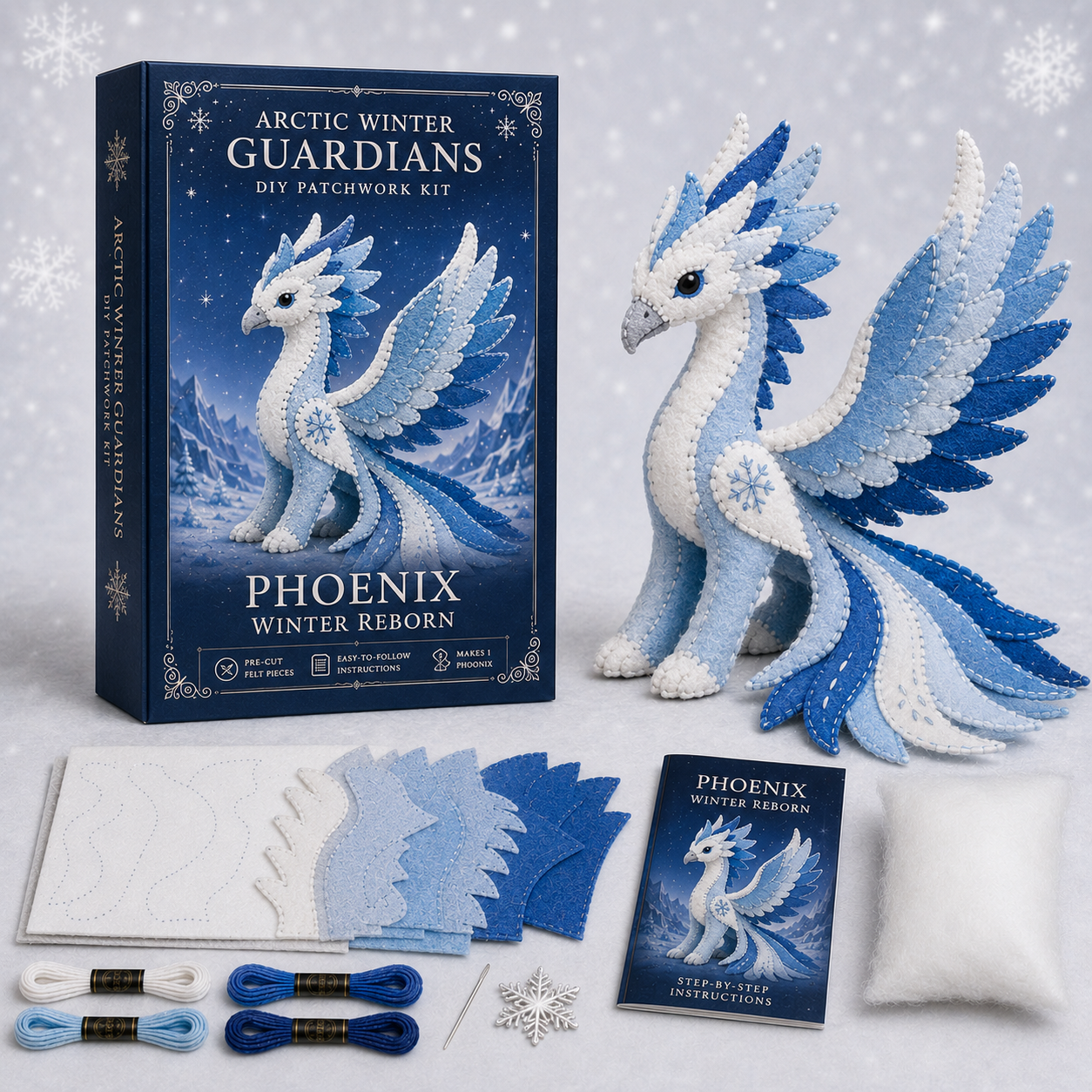 Arctic Winter Guardians DIY Patchwork Kit – Create Your Own Frosty Mythical Friend