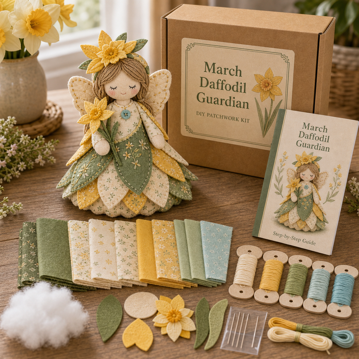 Birth Month Bloom Guardian DIY Patchwork Kit 🌸