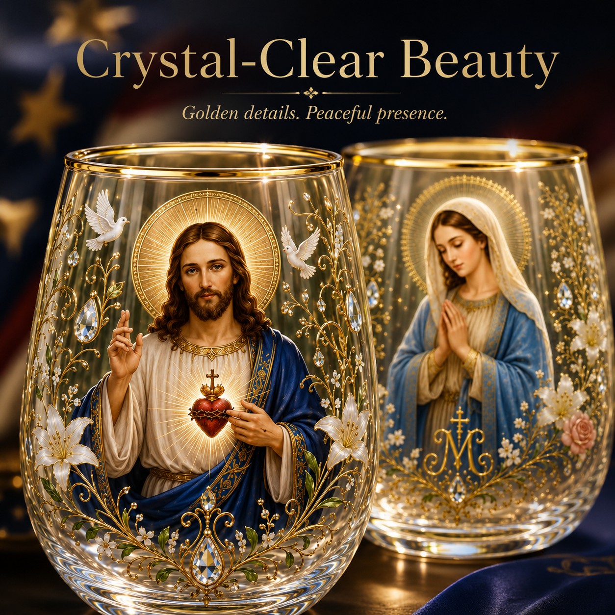 2026 Limited Edition "Morning Prayer" Glass Tea Cup – Faith & Serenity Collection