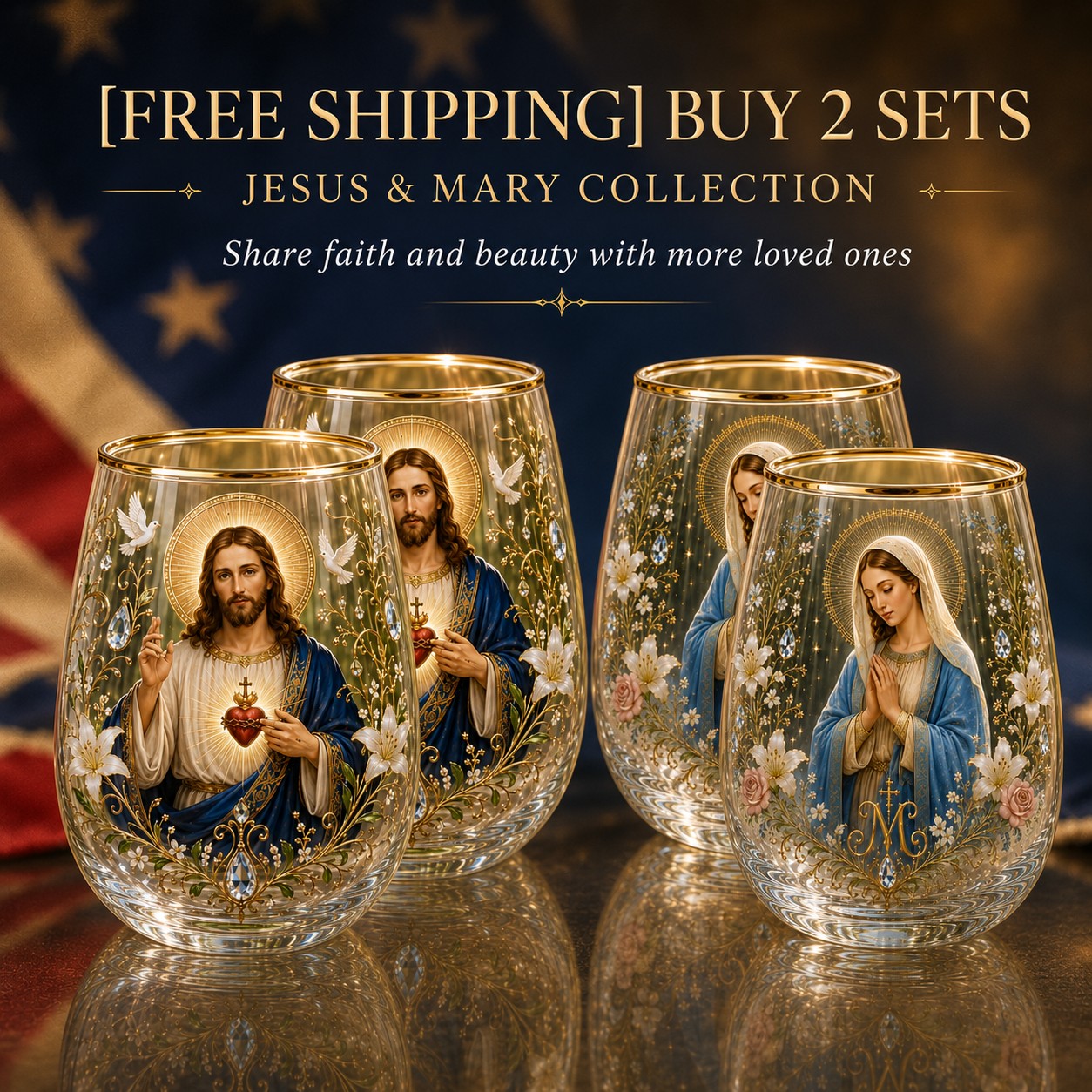 2026 Limited Edition "Morning Prayer" Glass Tea Cup – Faith & Serenity Collection
