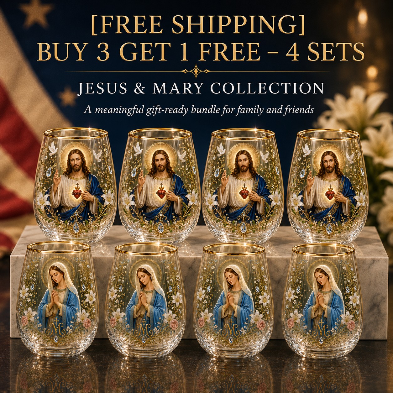 2026 Limited Edition "Morning Prayer" Glass Tea Cup – Faith & Serenity Collection