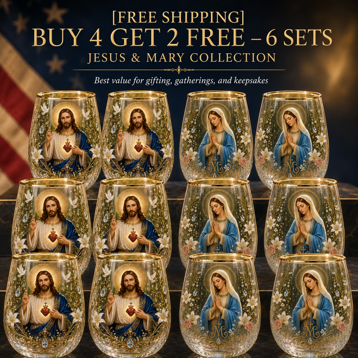 2026 Limited Edition "Morning Prayer" Glass Tea Cup – Faith & Serenity Collection
