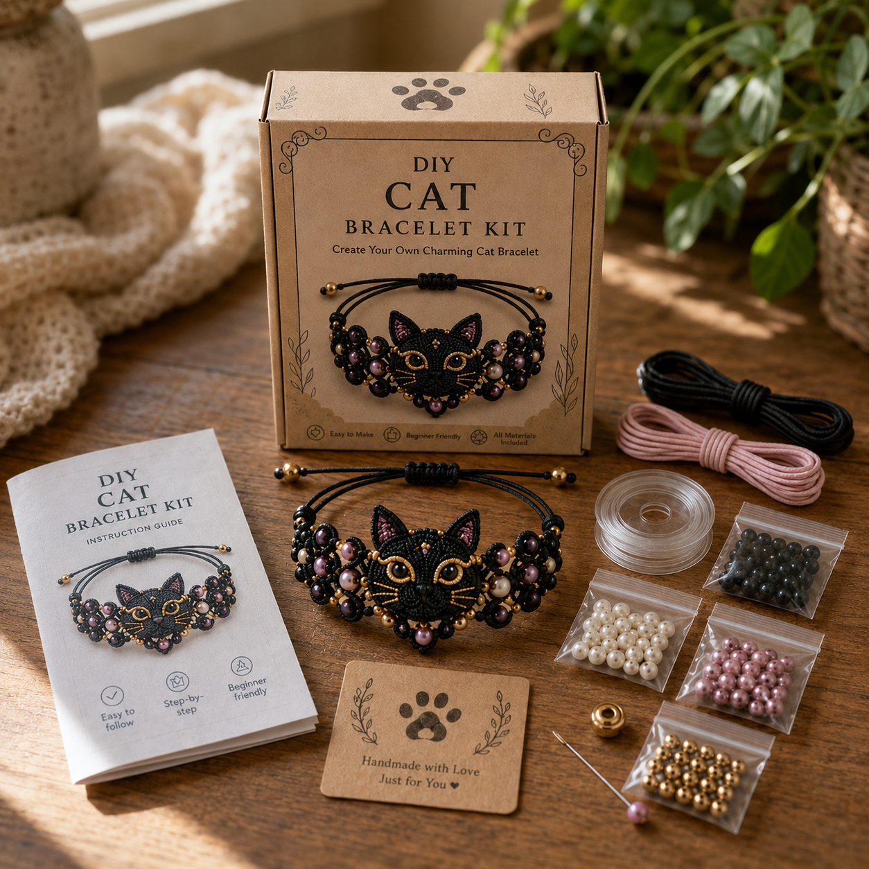 🐙 DIY Beaded Animal Bracelet Kit | 15 Cute Styles