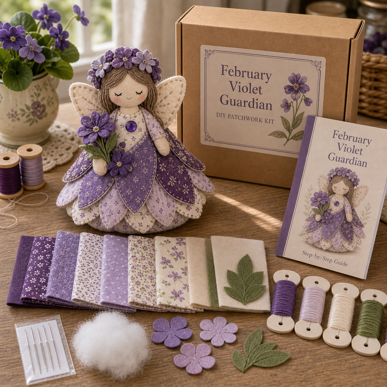 Birth Month Bloom Guardian DIY Patchwork Kit 🌸