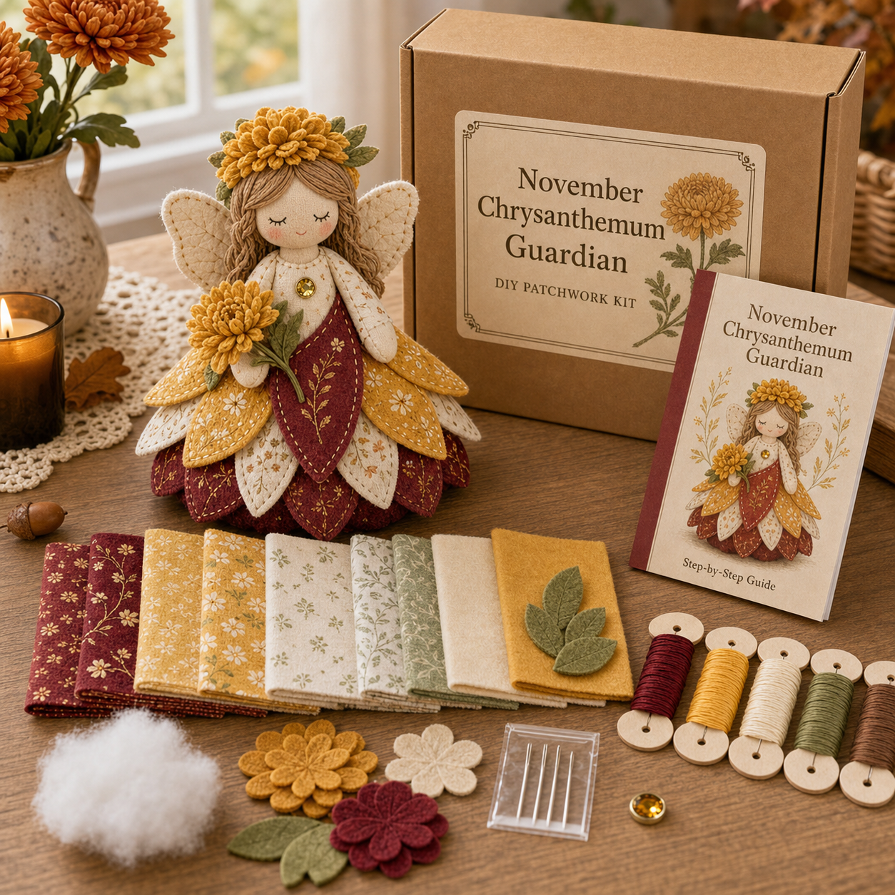 Birth Month Bloom Guardian DIY Patchwork Kit 🌸