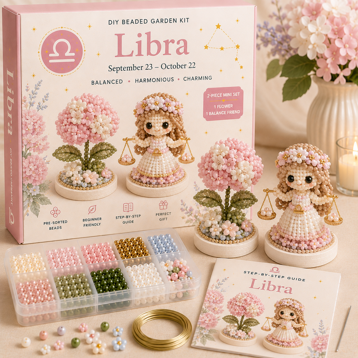 ✨ 12 Zodiac Signs DIY Beaded Garden Kit | Build Your Sign, Grow Your Magic