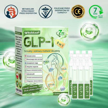 [Copy]🍃Oficjalny sklep Polska | BuildLeaf® GLP-1 8-w-1 Fit & Vital Rozwiązanie (Jednorazowe dziennie, widoczne zmiany w ciągu 7 dni) ✅ Otyłość, zdrowie sercowo-naczyniowe, cukrzyca, bezdech senny, zdrowie jelit, problemy ze stawami i inne.