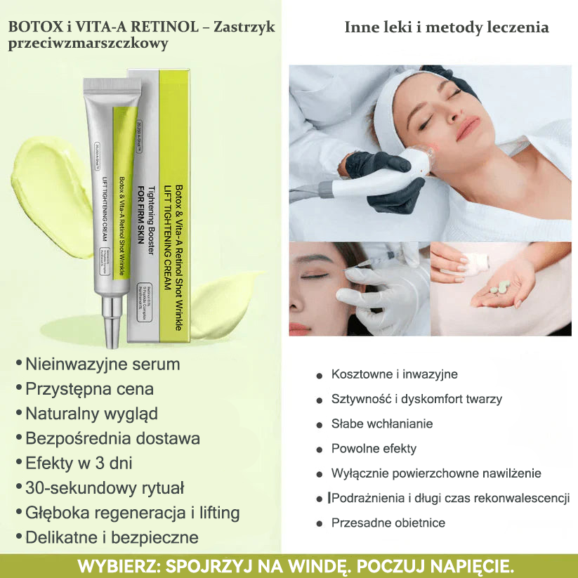 ✨👨‍⚕️Wyprodukowano w UE, wysyłane bezpośrednio z kraju pochodzenia 💫Tiworld® Botox & Retinol Serum Cream — lifting i ujędrnianie, redukcja zmarszczek — ostatni dzień promocji, 30% zniżki na wszystko!