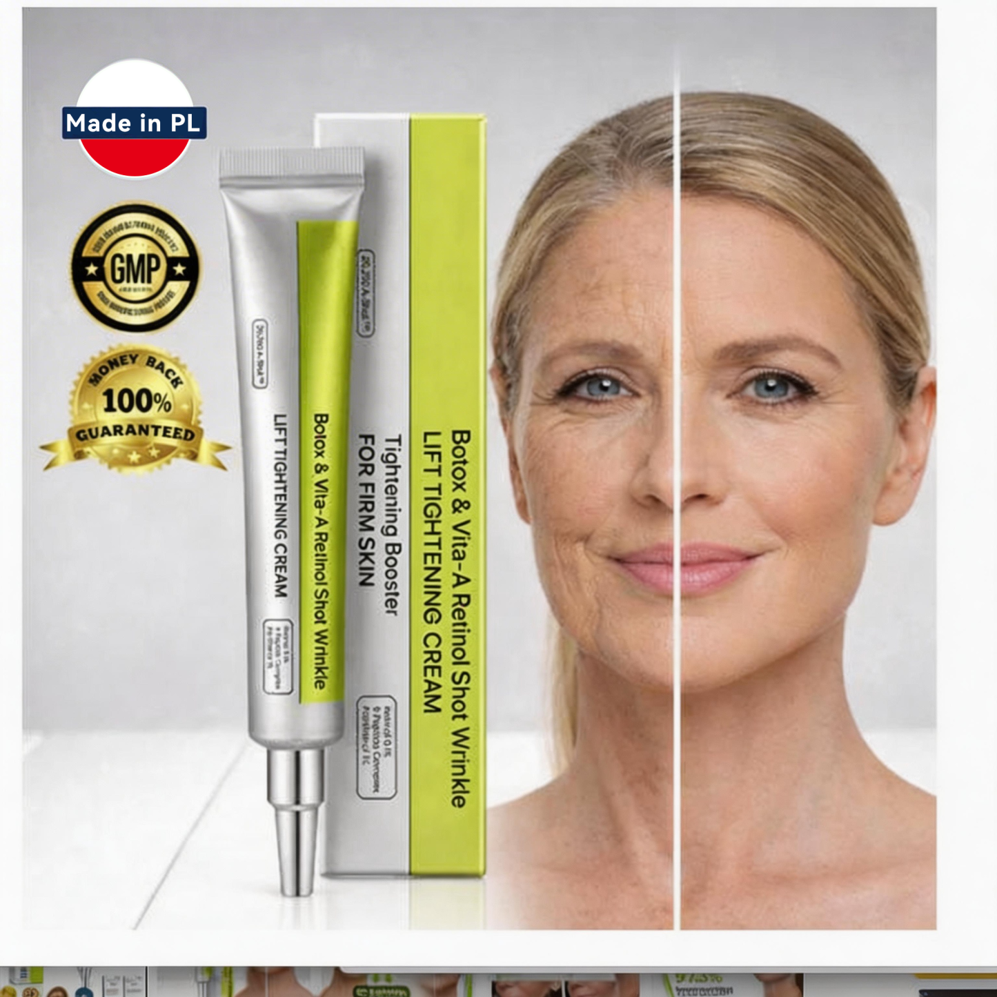 ✨👨‍⚕️Wyprodukowano w UE, wysyłane bezpośrednio z kraju pochodzenia 💫Tiworld® Botox & Retinol Serum Cream — lifting i ujędrnianie, redukcja zmarszczek — ostatni dzień promocji, 30% zniżki na wszystko!