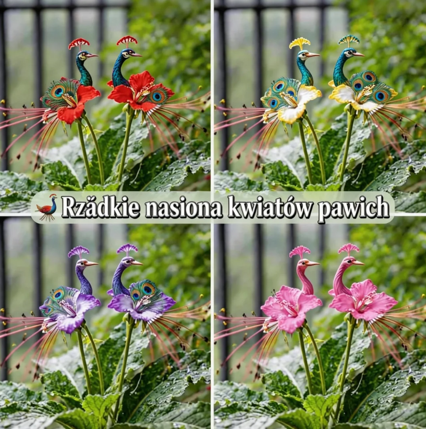 🌸Rzadkie nasiona kwiatu pawia — łatwe w uprawie, dają piękne kolory! 🌿