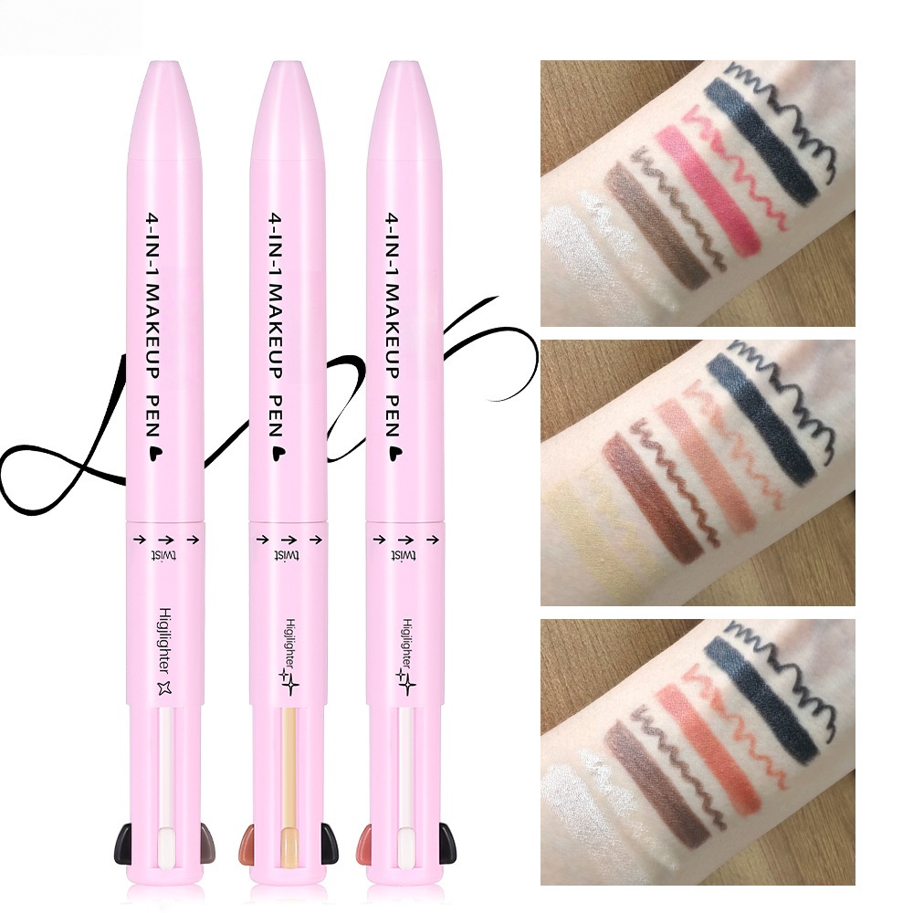💄4 w 1: Wszystko w jednym pisaku do makijażu✨— idealny do szybkich poprawek 👛💄