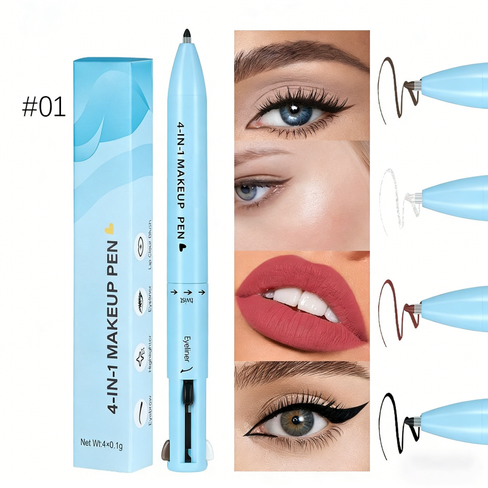 💄4 w 1: Wszystko w jednym pisaku do makijażu✨— idealny do szybkich poprawek 👛💄