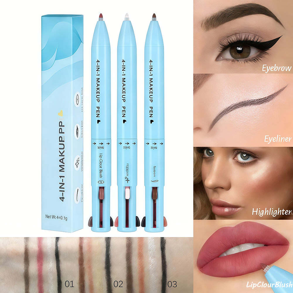 💄4 w 1: Wszystko w jednym pisaku do makijażu✨— idealny do szybkich poprawek 👛💄